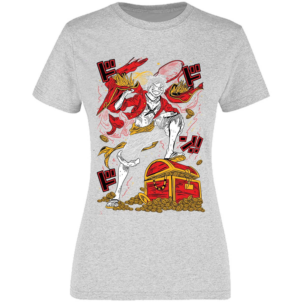 Blusa One Piece Luffy Tesoro Anime Blusa para Mujer 24