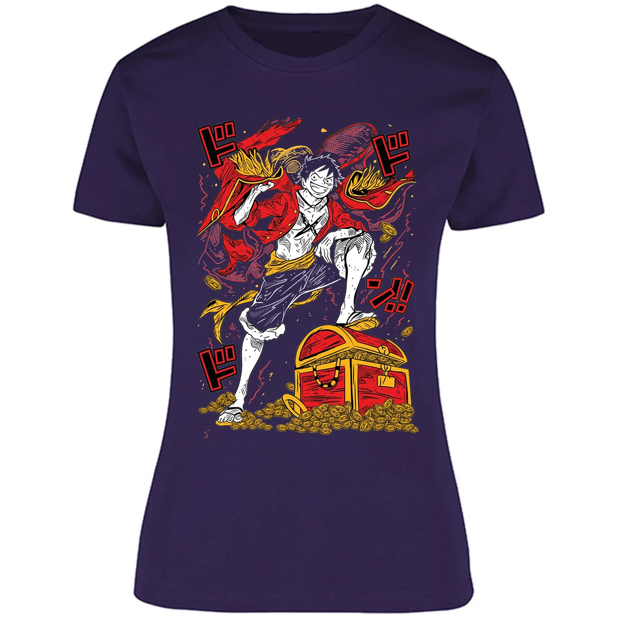 Blusa One Piece Luffy Tesoro Anime Blusa para Mujer 26