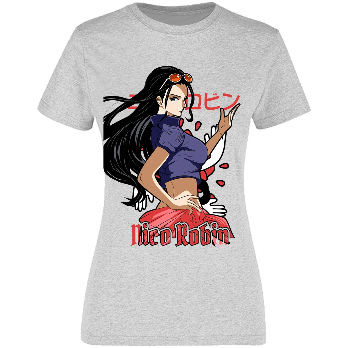 Blusa One Piece Nico Robin Blusa para Mujer 12