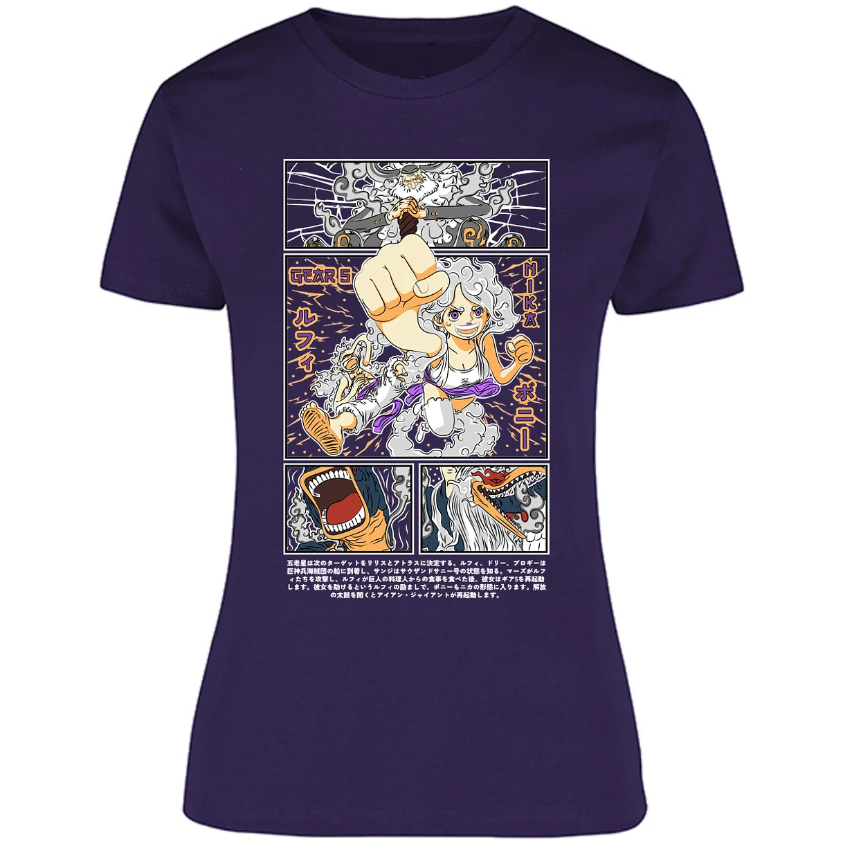 Blusa One Piece Luffy Y Booney Blusa para Mujer 4