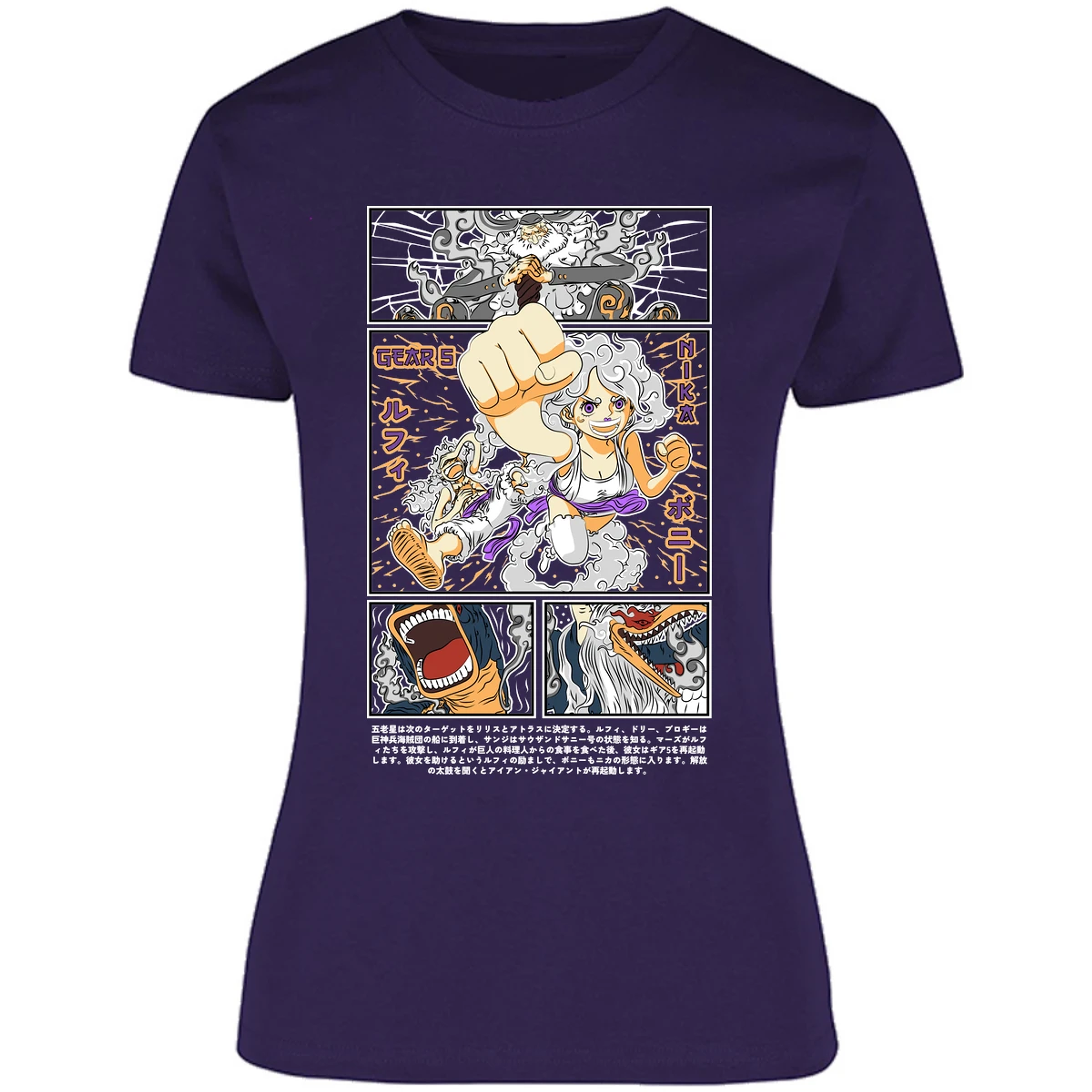 Blusa One Piece Luffy Y Booney Blusa para Mujer 4