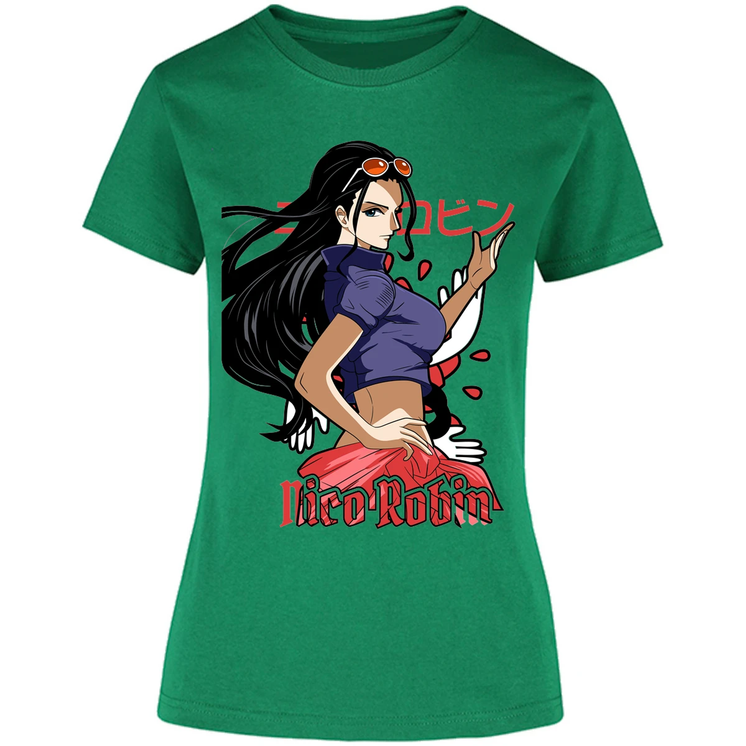 Blusa One Piece Nico Robin Blusa para Mujer 48