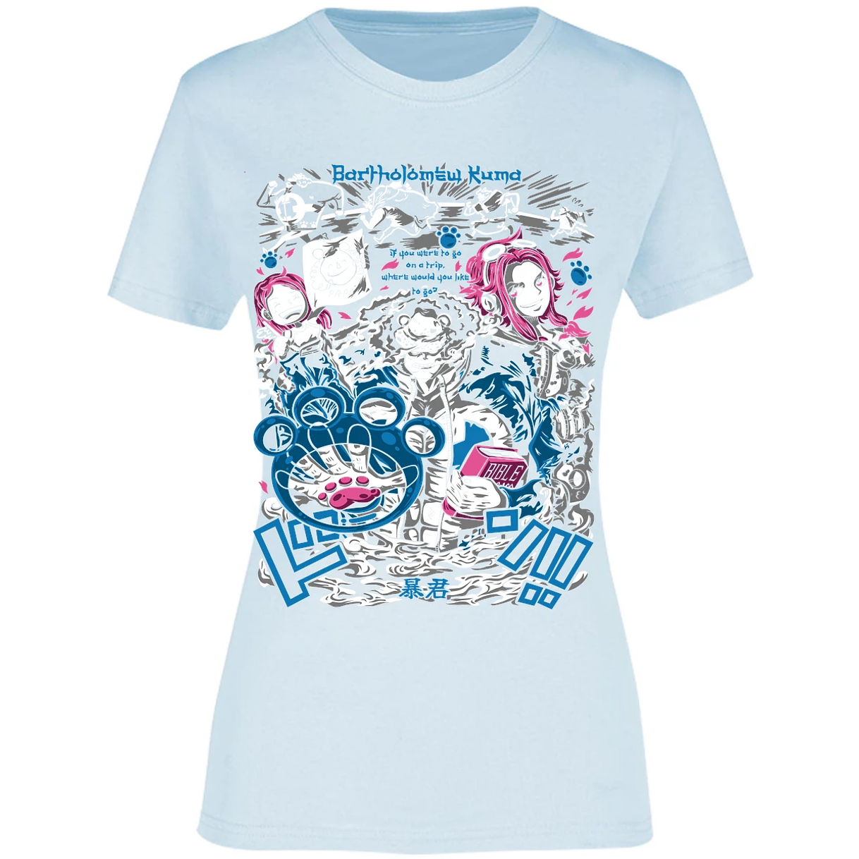 Blusa One Piece Kuma Blusa para Mujer 36