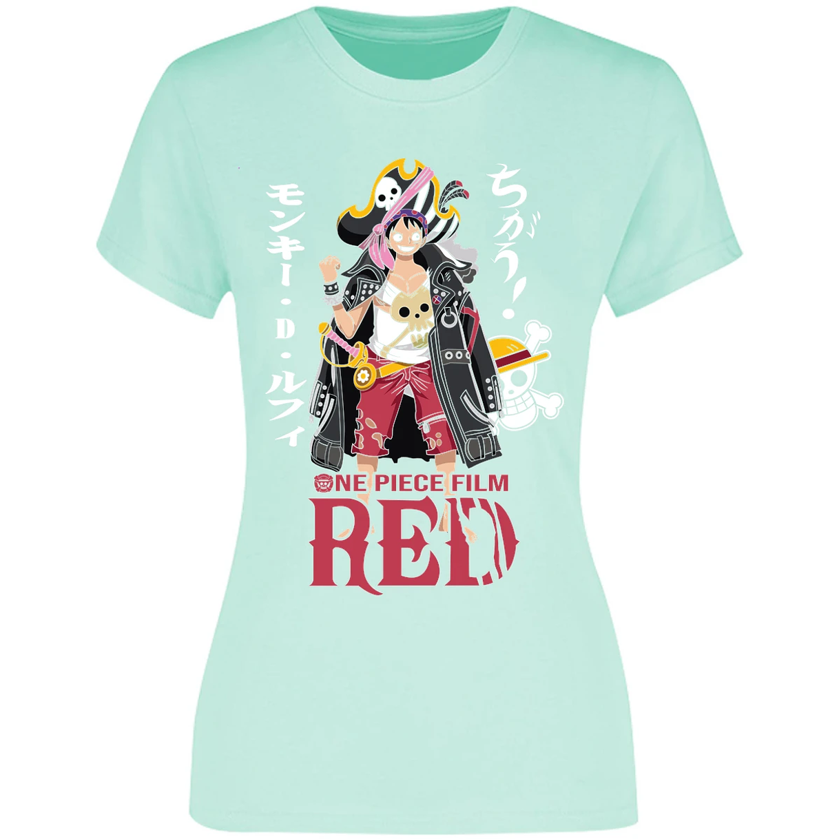 Blusa One Piece Luffy Film Red Blusa para Mujer 11