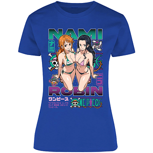 Blusa One Piece Nami Y Robin Blusa para Mujer