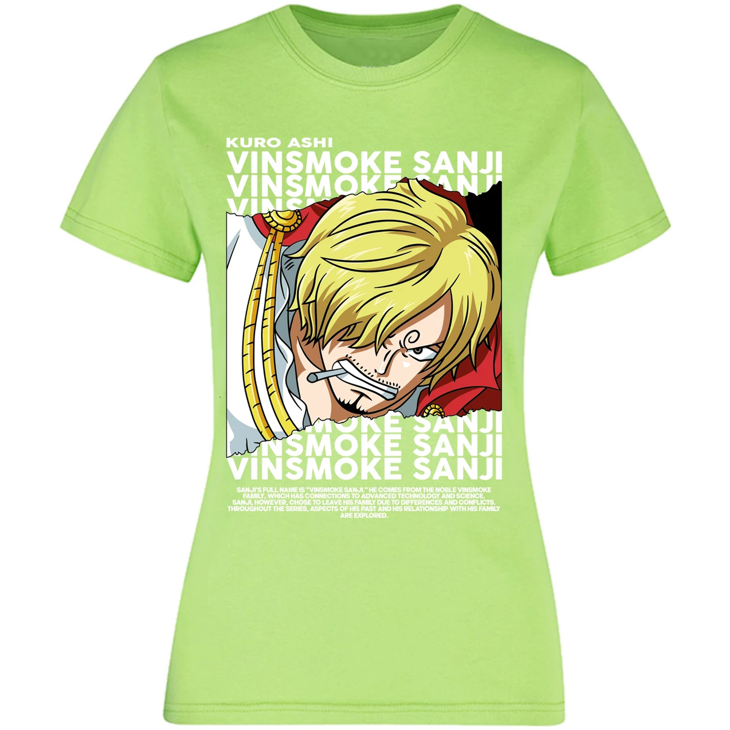 Blusa One Piece Sanji Blusa para Mujer 7