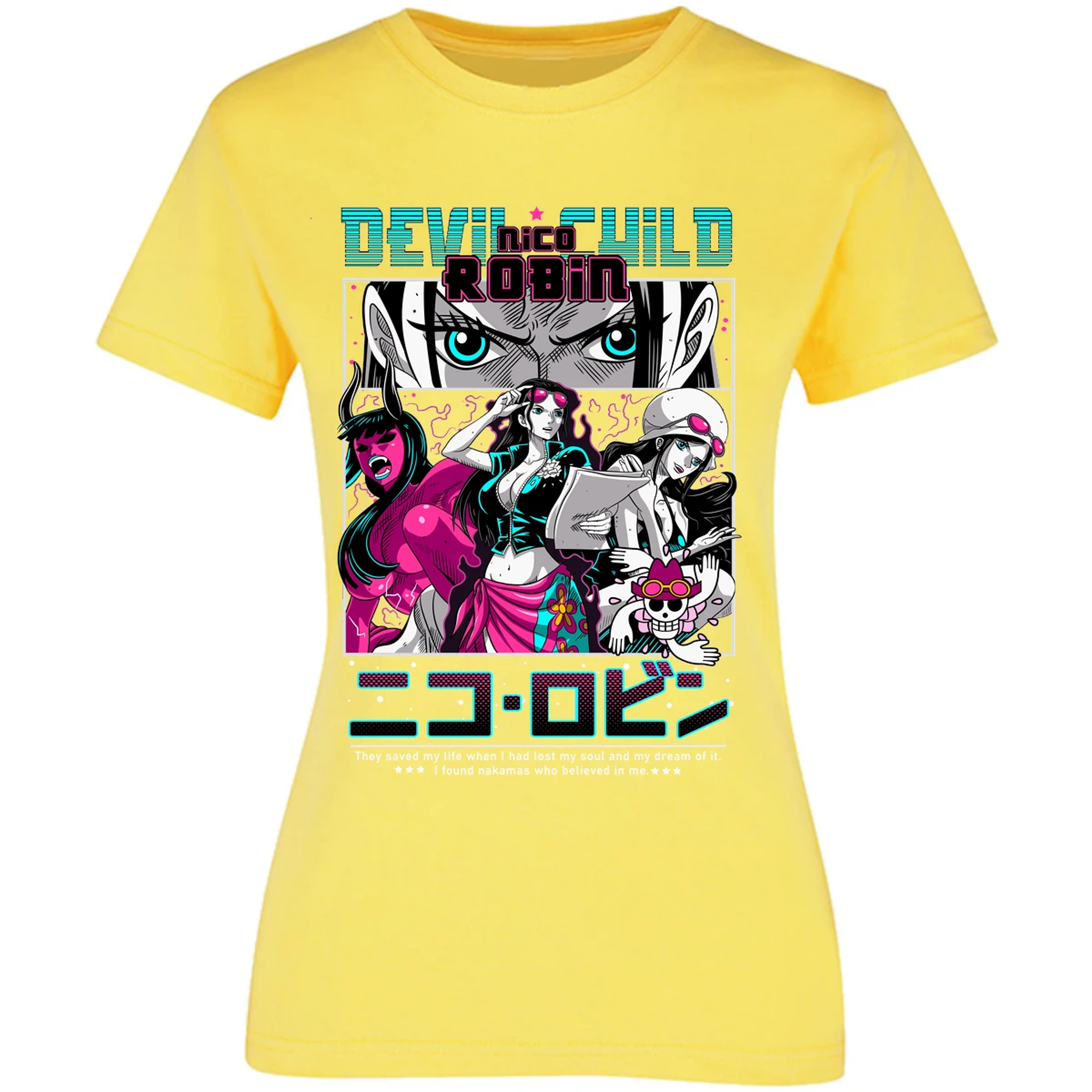 Blusa One Piece Nico Robin Anime Blusa para Mujer 13