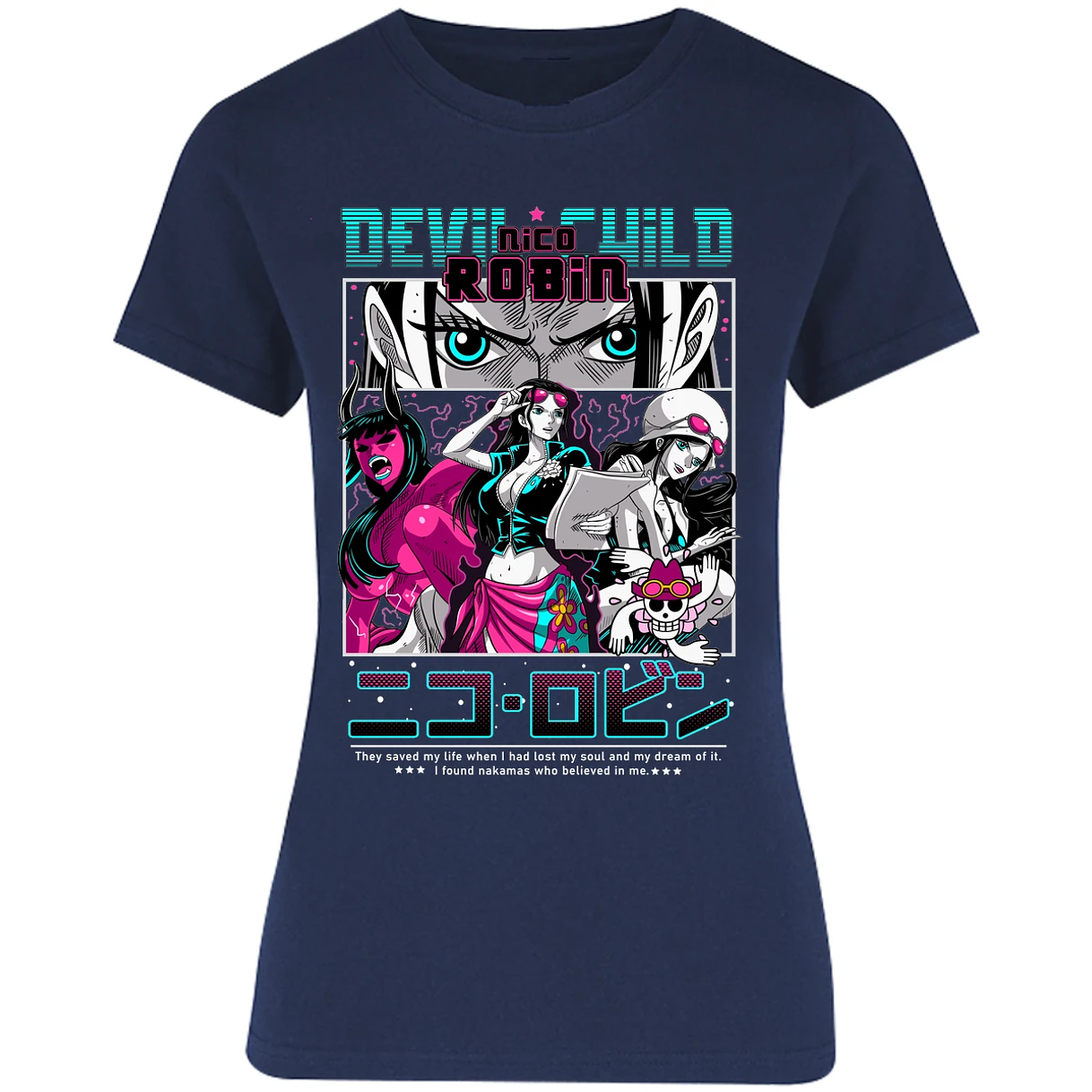 Blusa One Piece Nico Robin Anime Blusa para Mujer 31