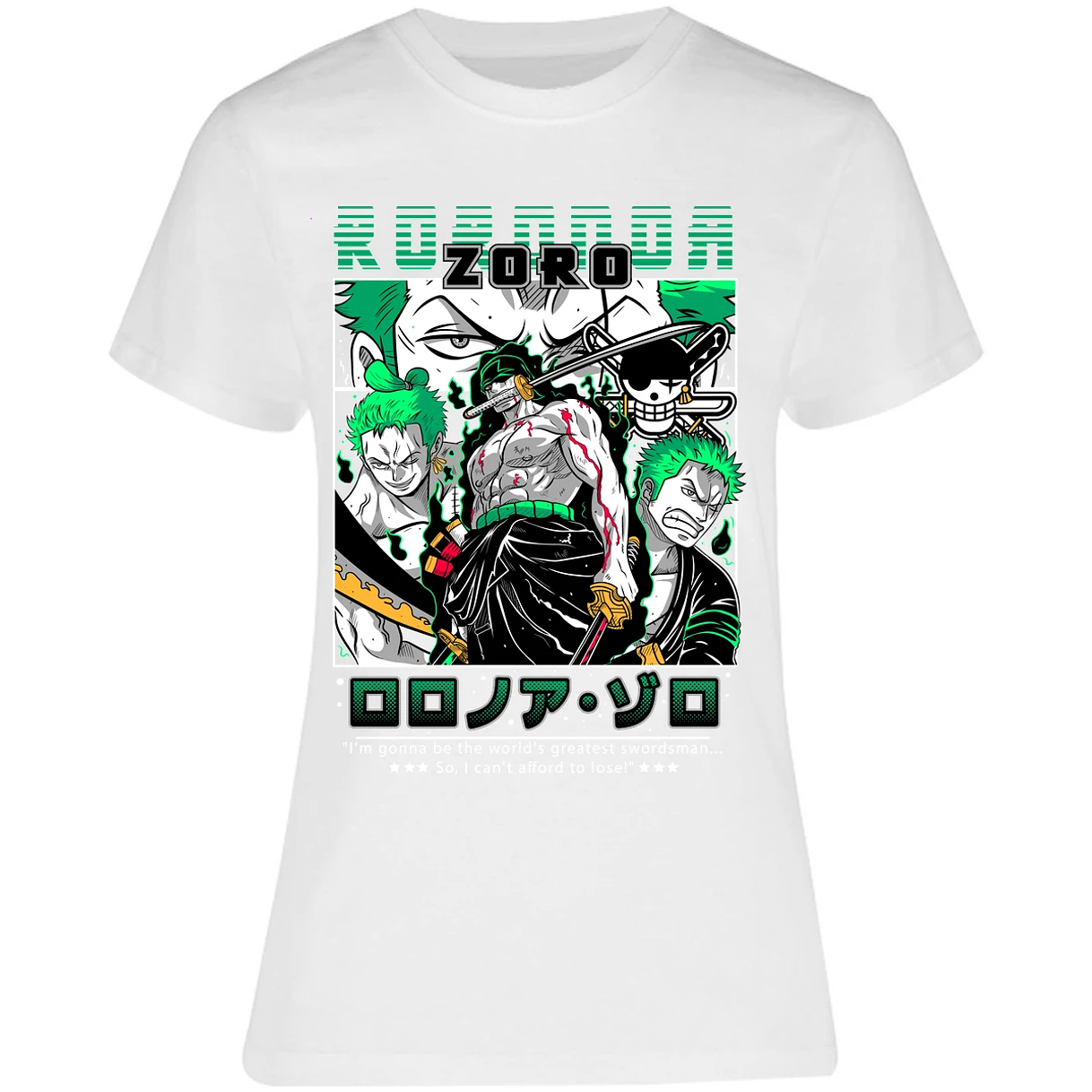 Blusa One Piece Zoro One Piece Blusa para Mujer 26