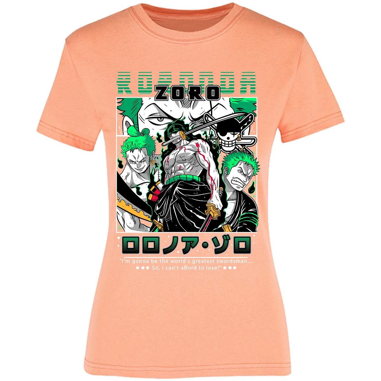 Blusa One Piece Zoro One Piece Blusa para Mujer 3