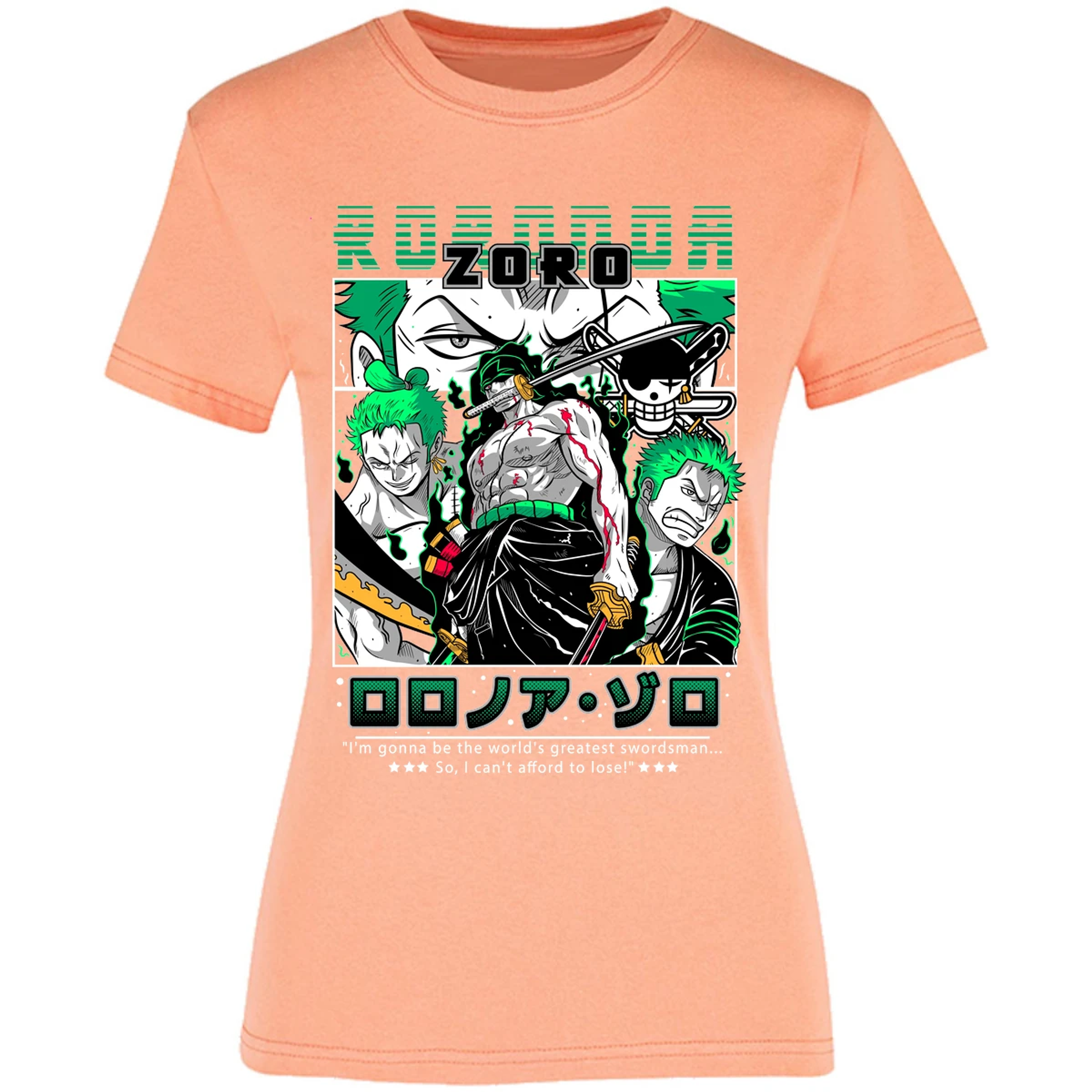 Blusa One Piece Zoro One Piece Blusa para Mujer 3