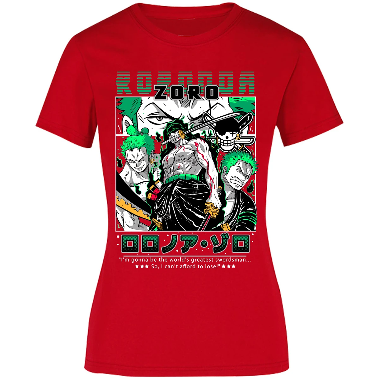 Blusa One Piece Zoro One Piece Blusa para Mujer 9