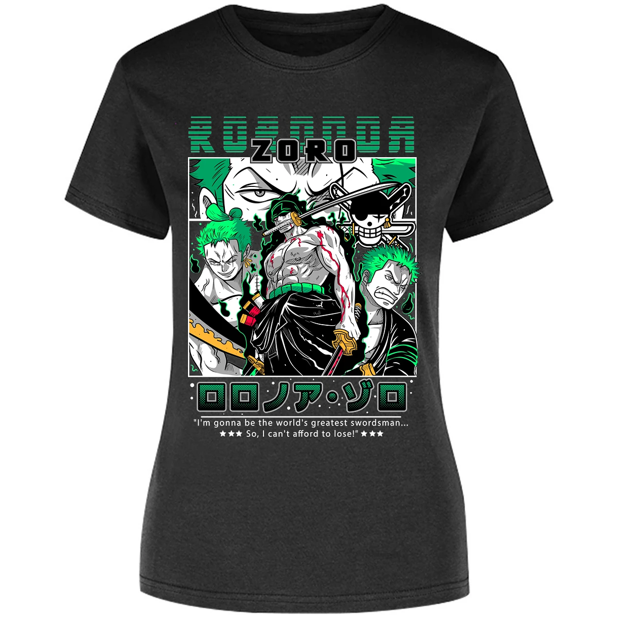 Blusa One Piece Zoro One Piece Blusa para Mujer 12