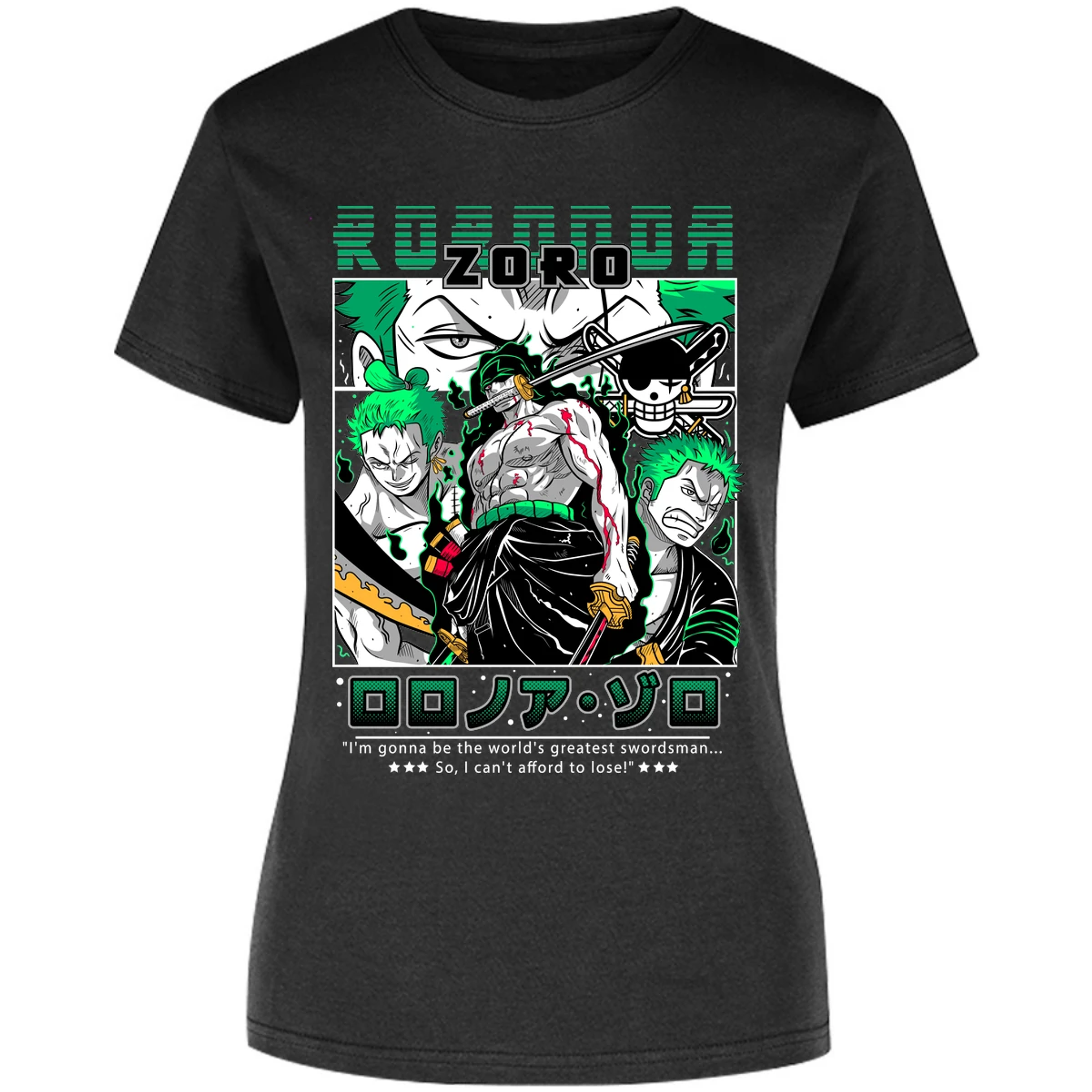 Blusa One Piece Zoro One Piece Blusa para Mujer 12