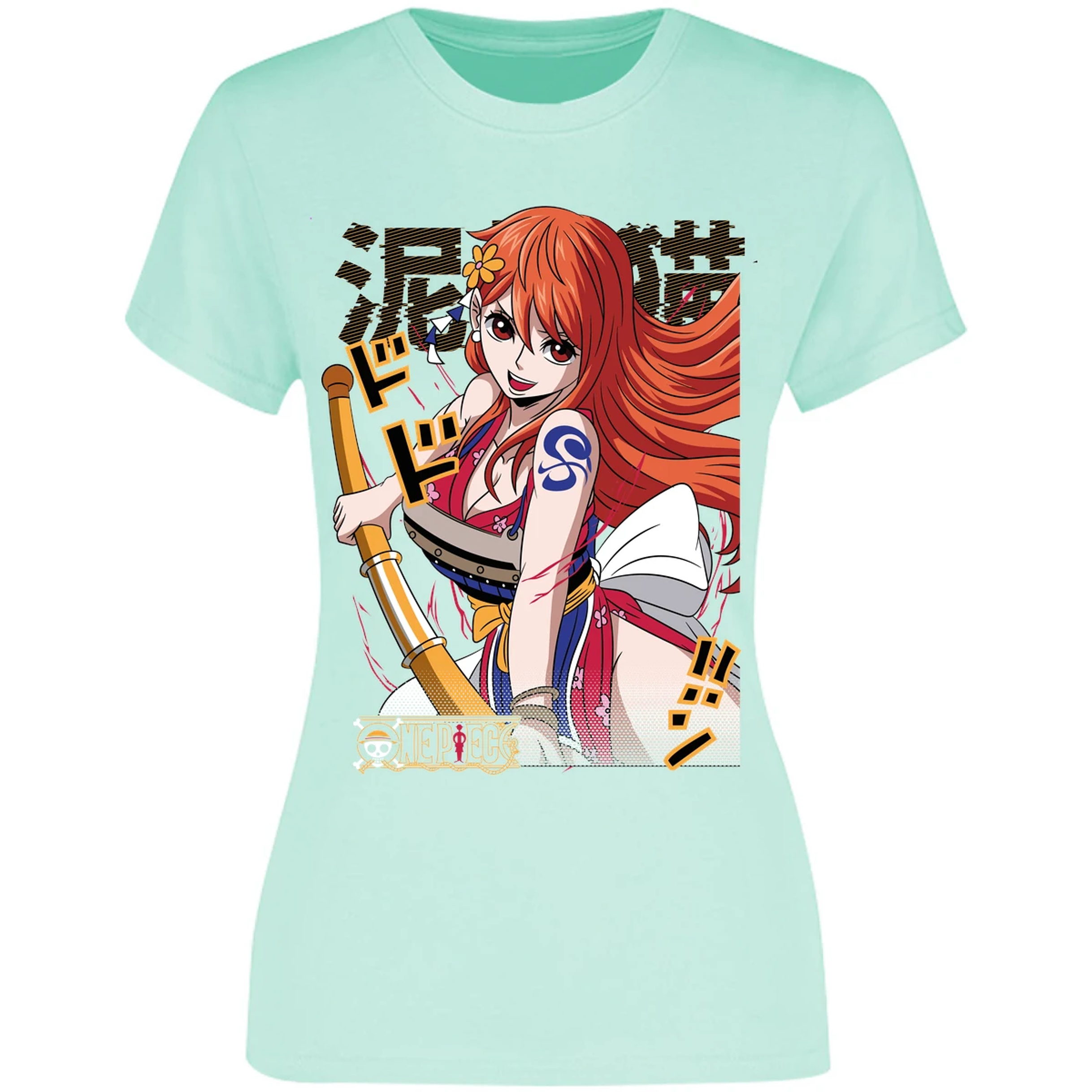 Blusa One Piece Nami Anime Blusa para Mujer 32