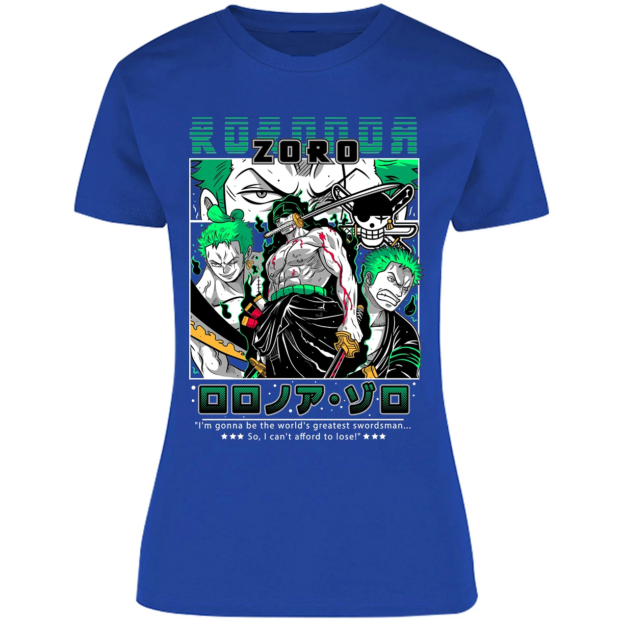 Blusa One Piece Zoro One Piece Blusa para Mujer 15