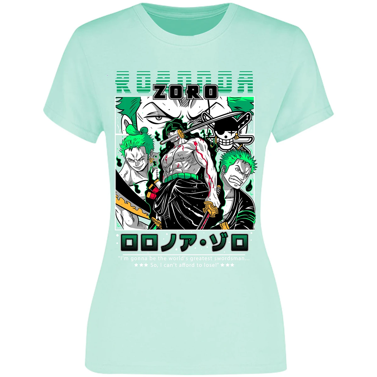 Blusa One Piece Zoro One Piece Blusa para Mujer 20