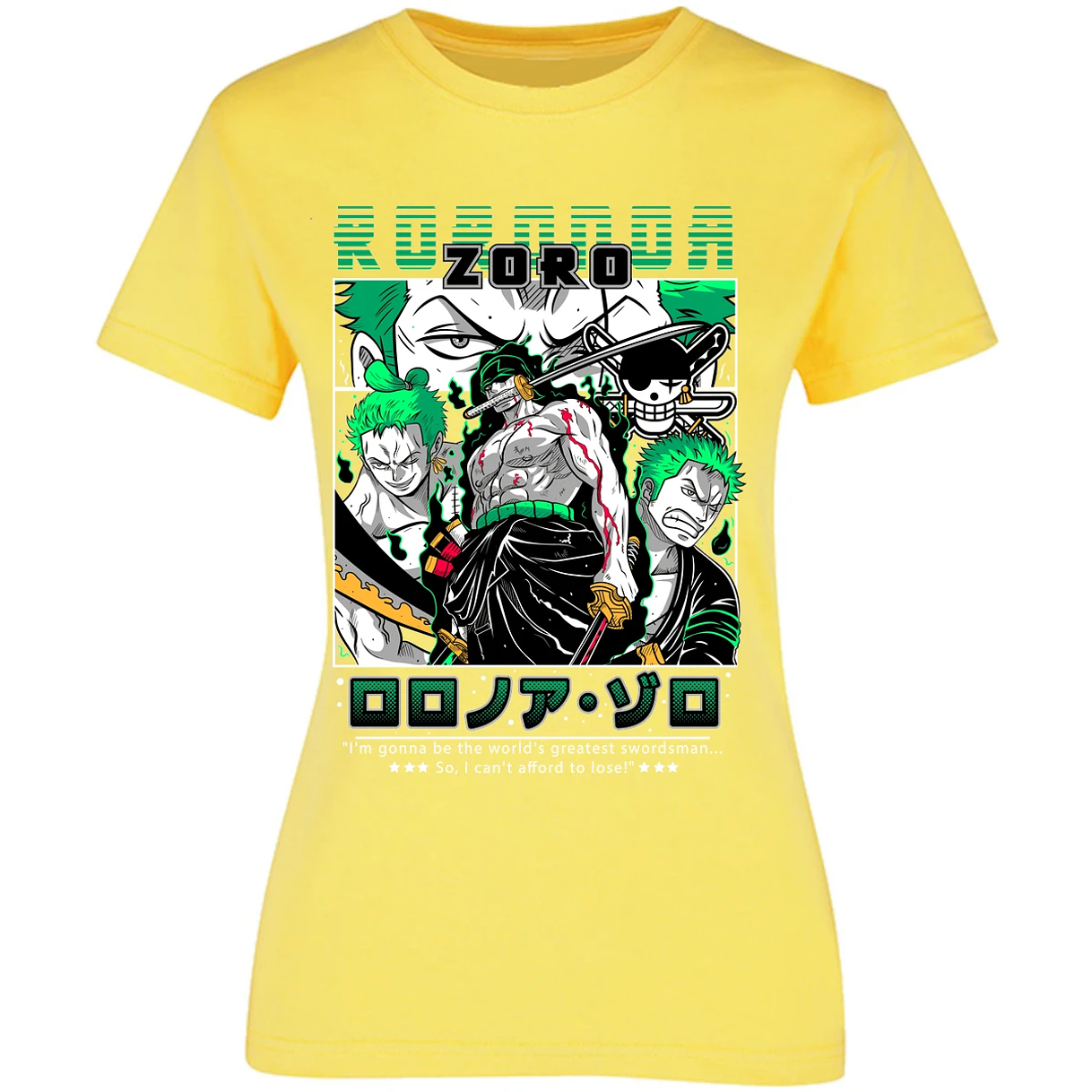 Blusa One Piece Zoro One Piece Blusa para Mujer 23