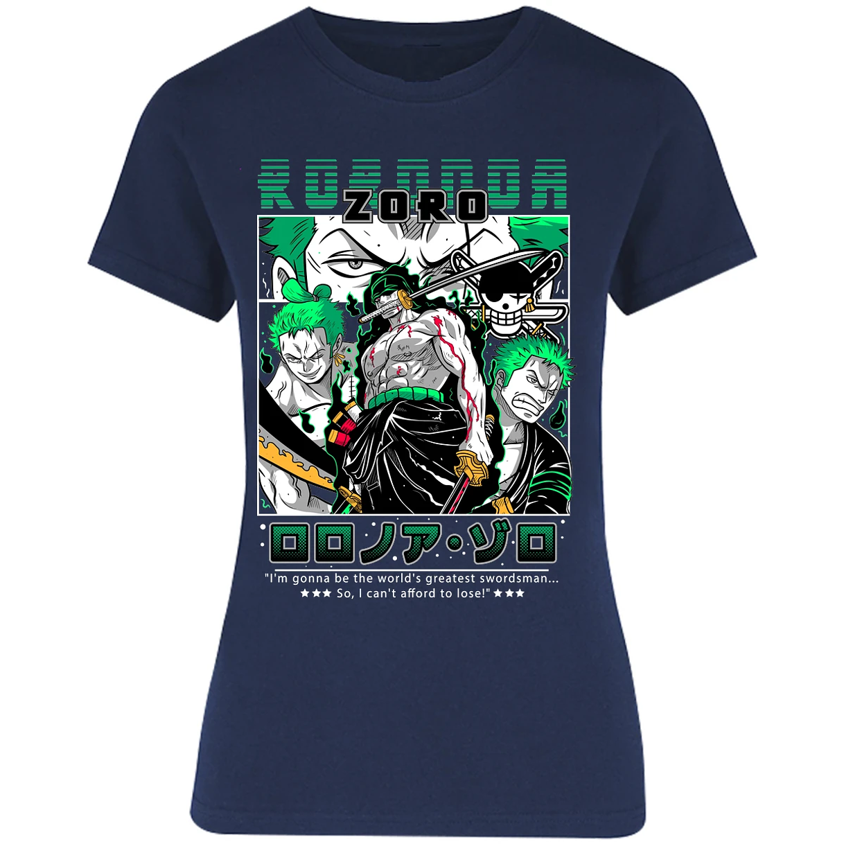 Blusa One Piece Zoro One Piece Blusa para Mujer 28