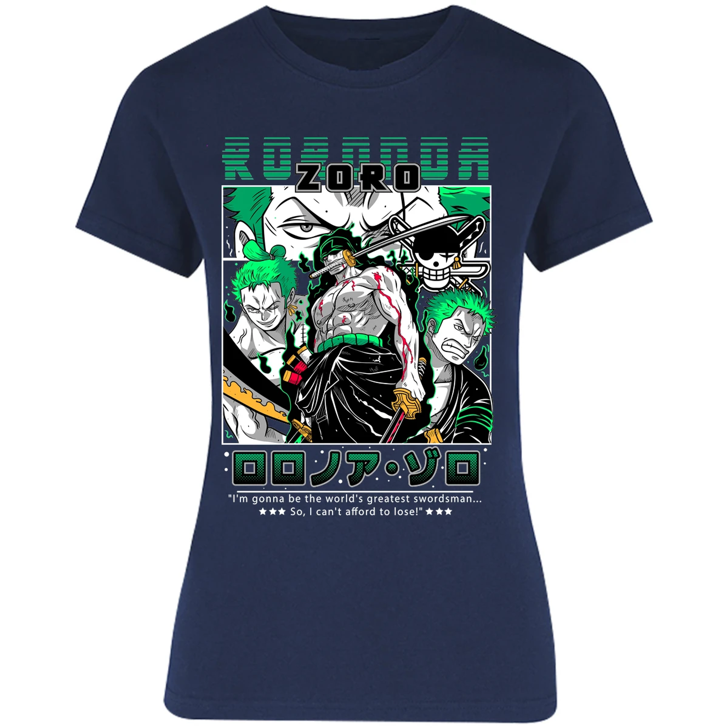 Blusa One Piece Zoro One Piece Blusa para Mujer 28