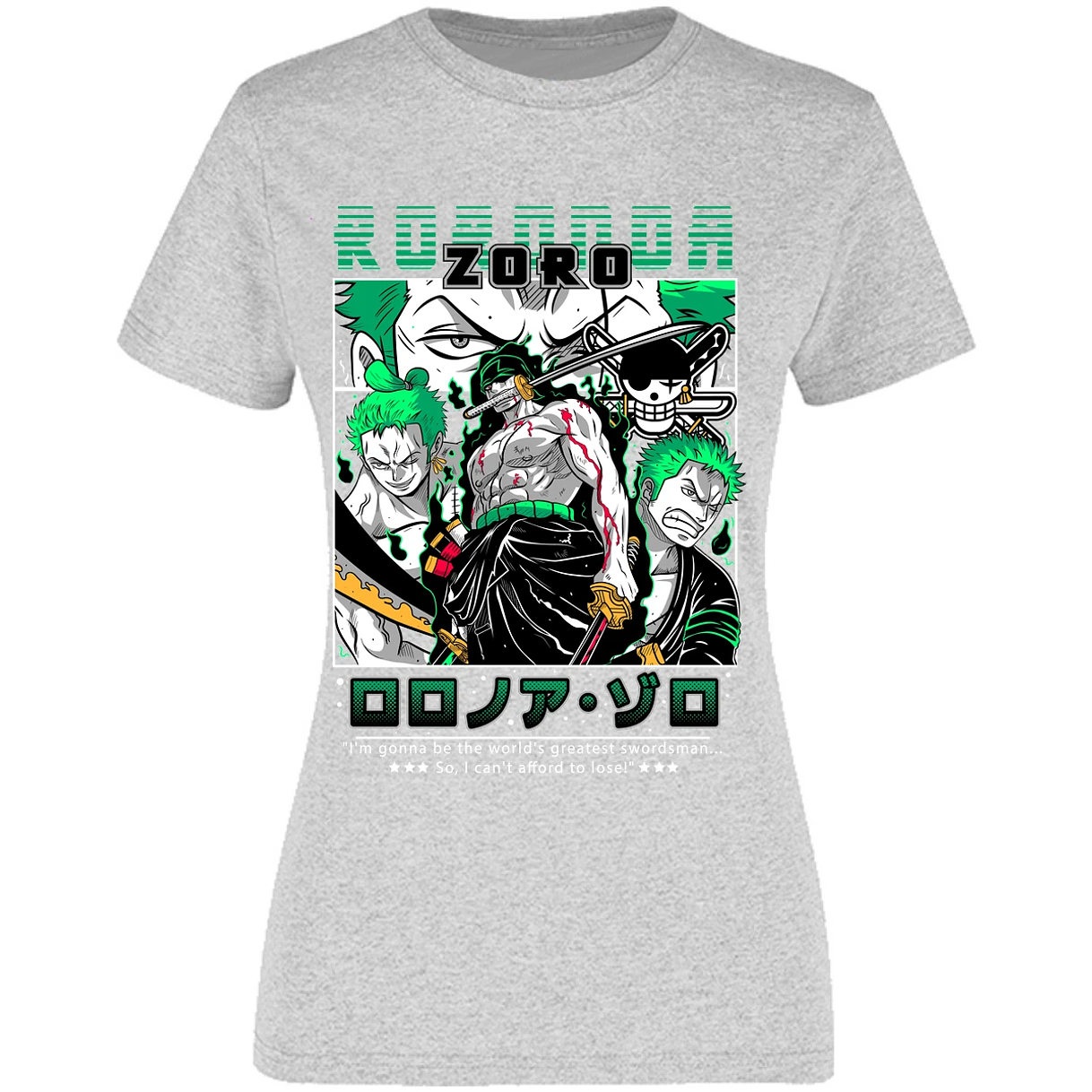 Blusa One Piece Zoro One Piece Blusa para Mujer 34