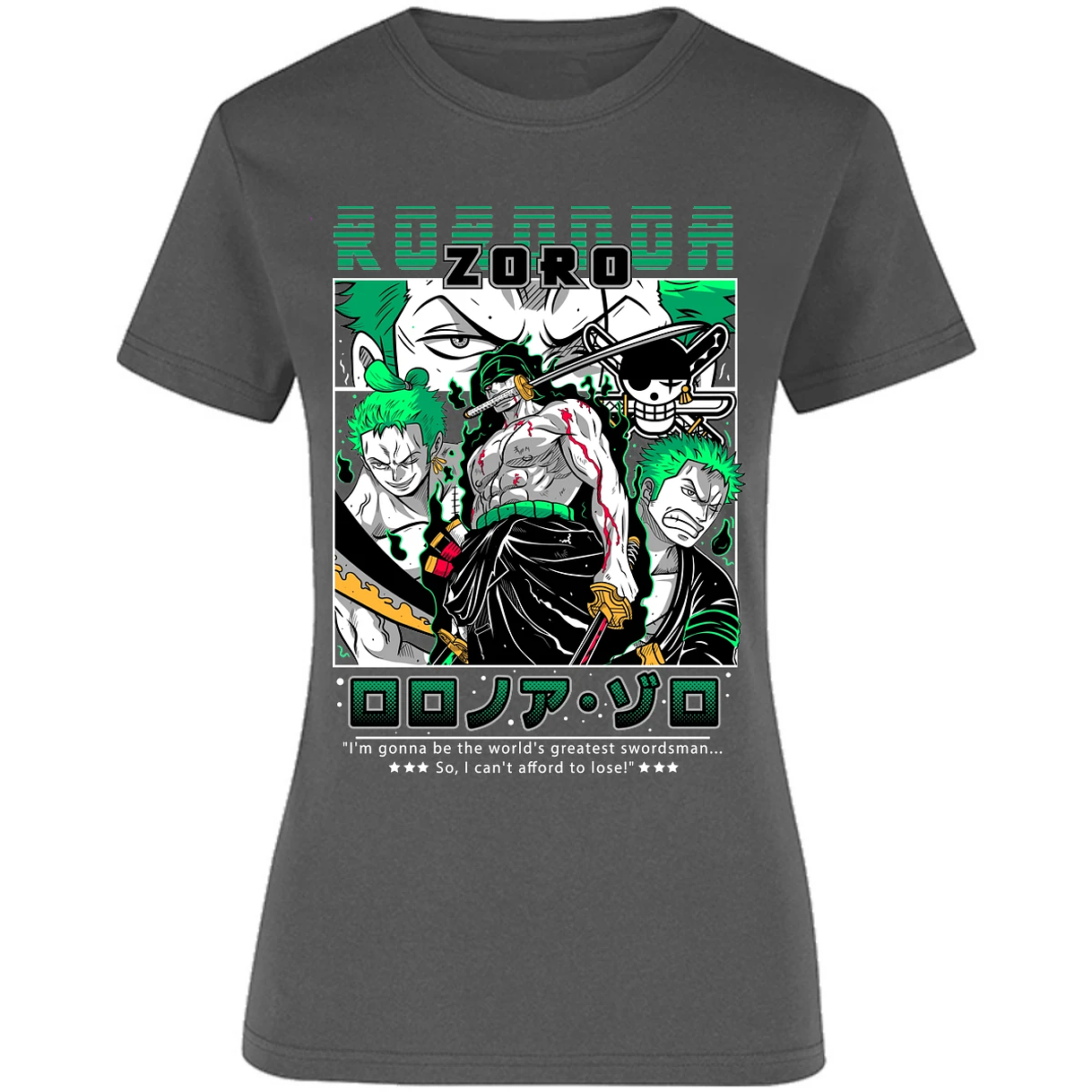 Blusa One Piece Zoro One Piece Blusa para Mujer 39