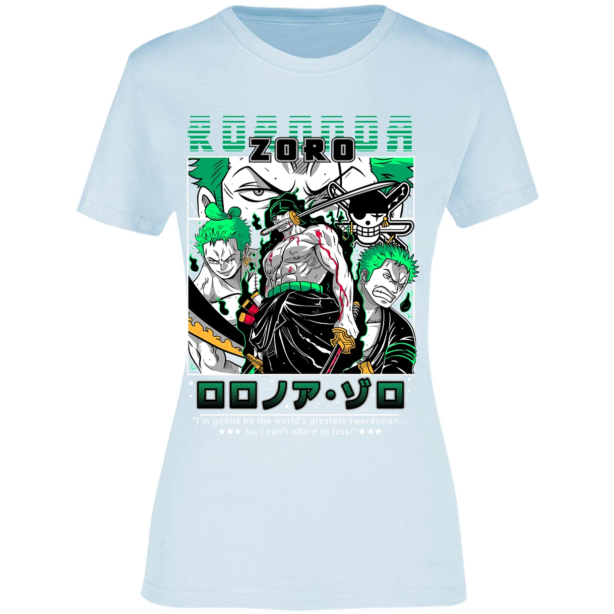 Blusa One Piece Zoro One Piece Blusa para Mujer 47