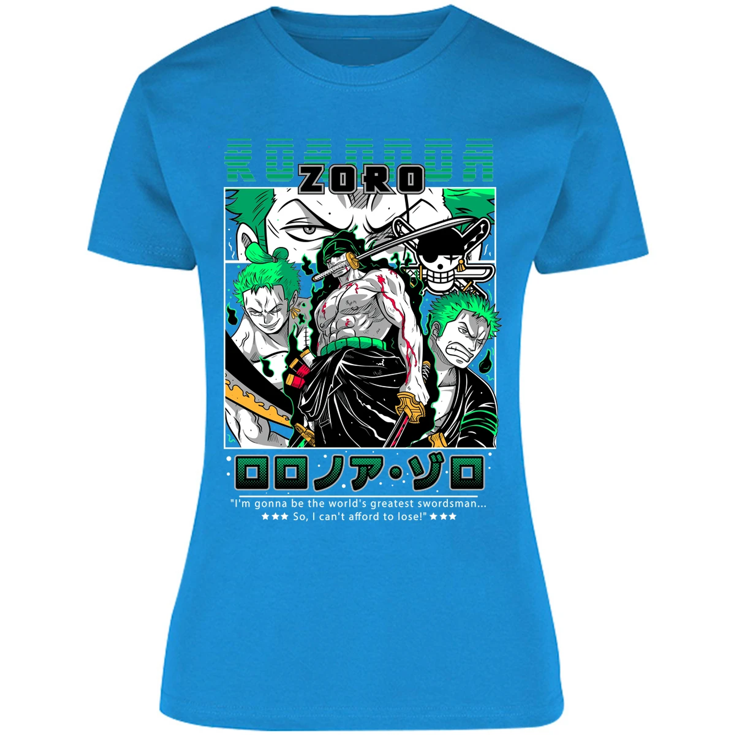 Blusa One Piece Zoro One Piece Blusa para Mujer 50