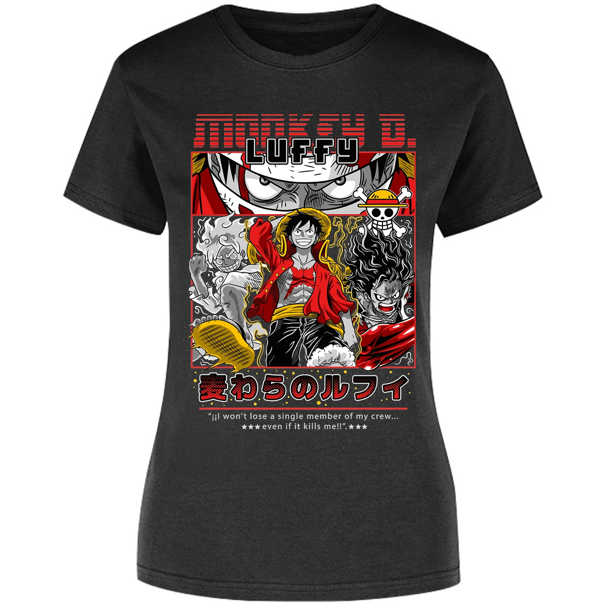 Blusa One Piece Luffy Anime Blusa para Mujer 1