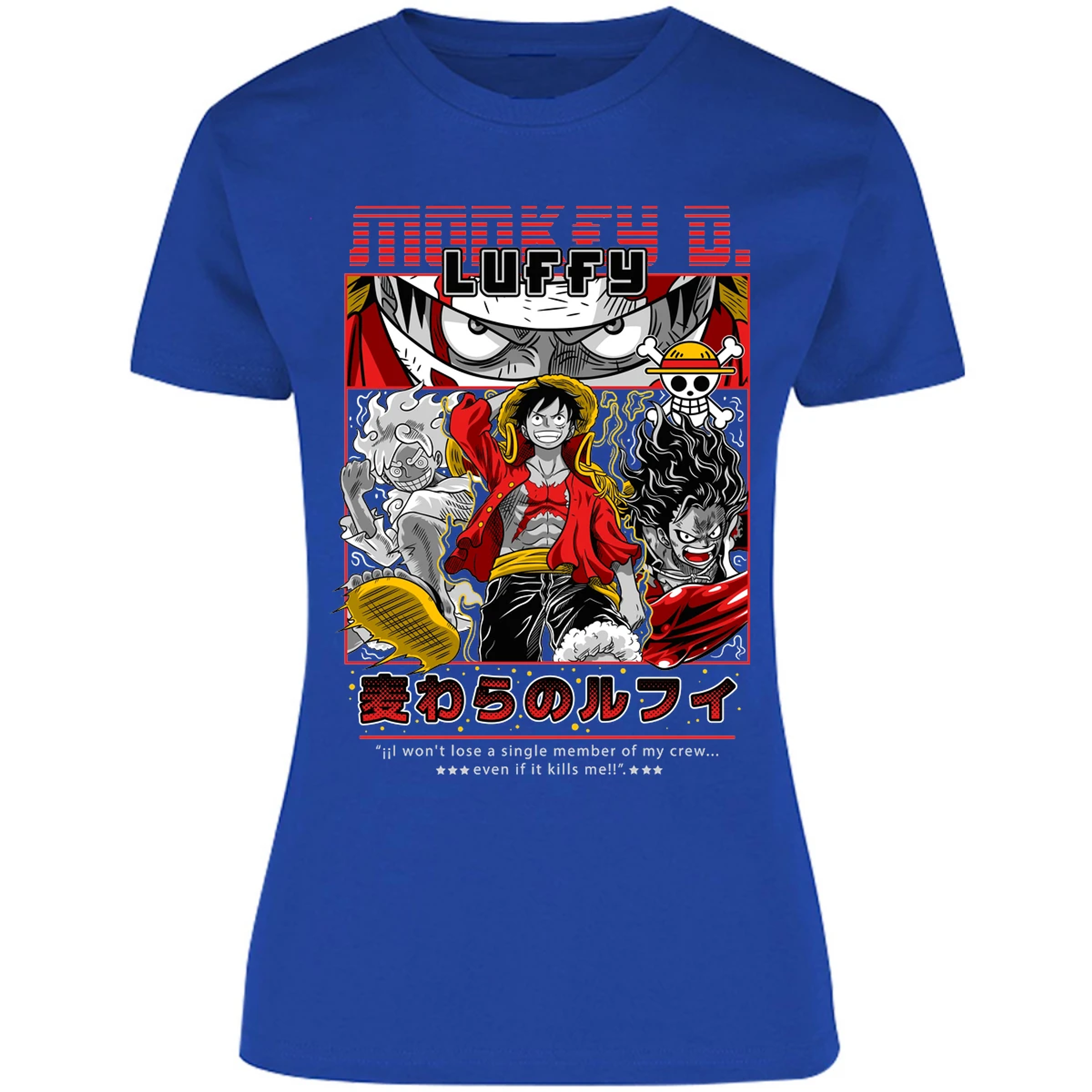Blusa One Piece Luffy Anime Blusa para Mujer 10