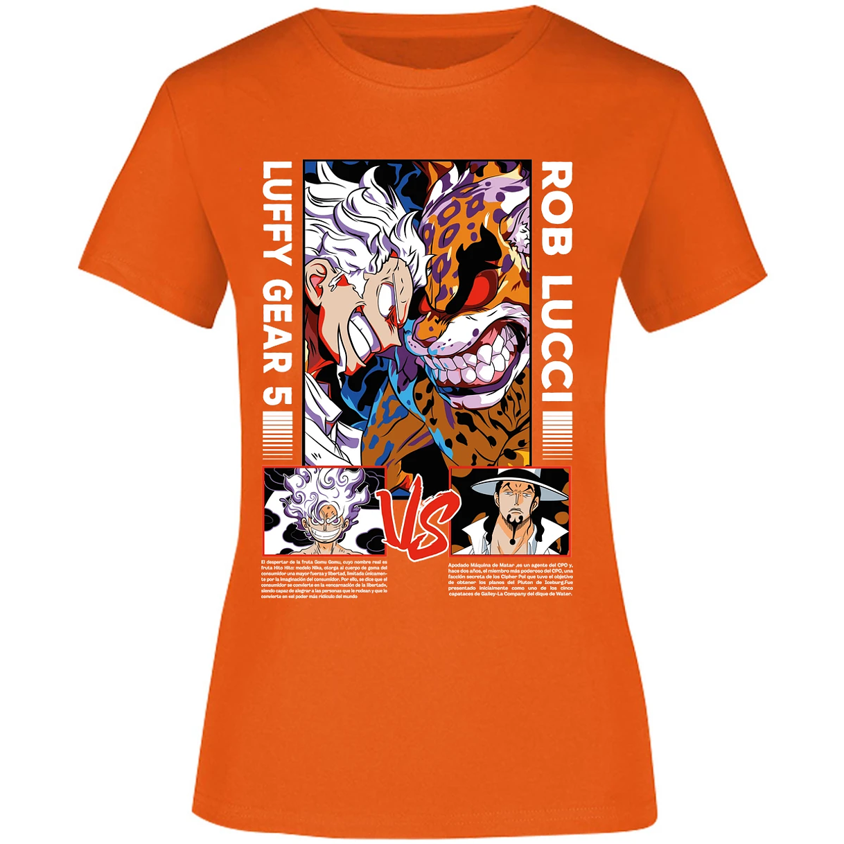 Blusa One Piece Luffy Vs Rob Lucci Blusa para Mujer 6