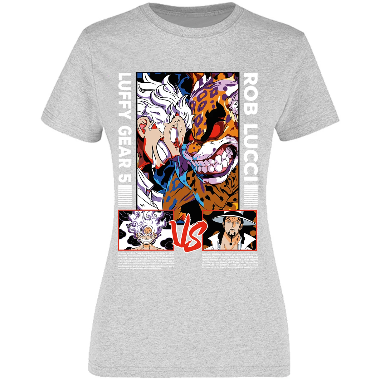 Blusa One Piece Luffy Vs Rob Lucci Blusa para Mujer 17