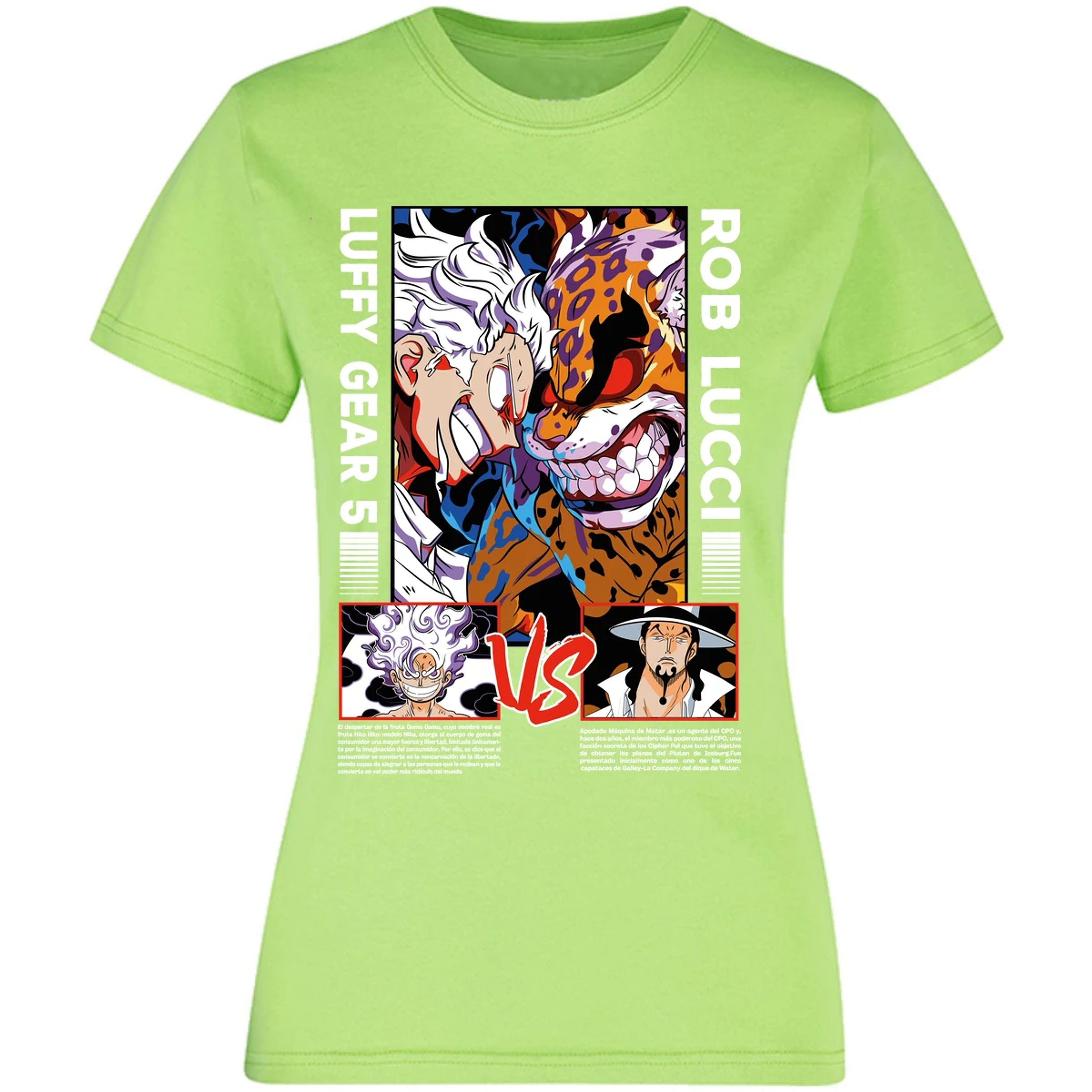 Blusa One Piece Luffy Vs Rob Lucci Blusa para Mujer 23