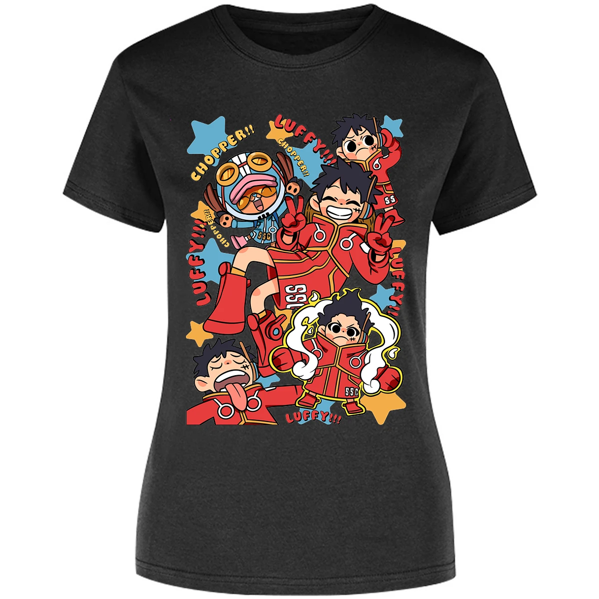 Blusa One Piece Luffy Egghead Chibi Blusa para Mujer 4