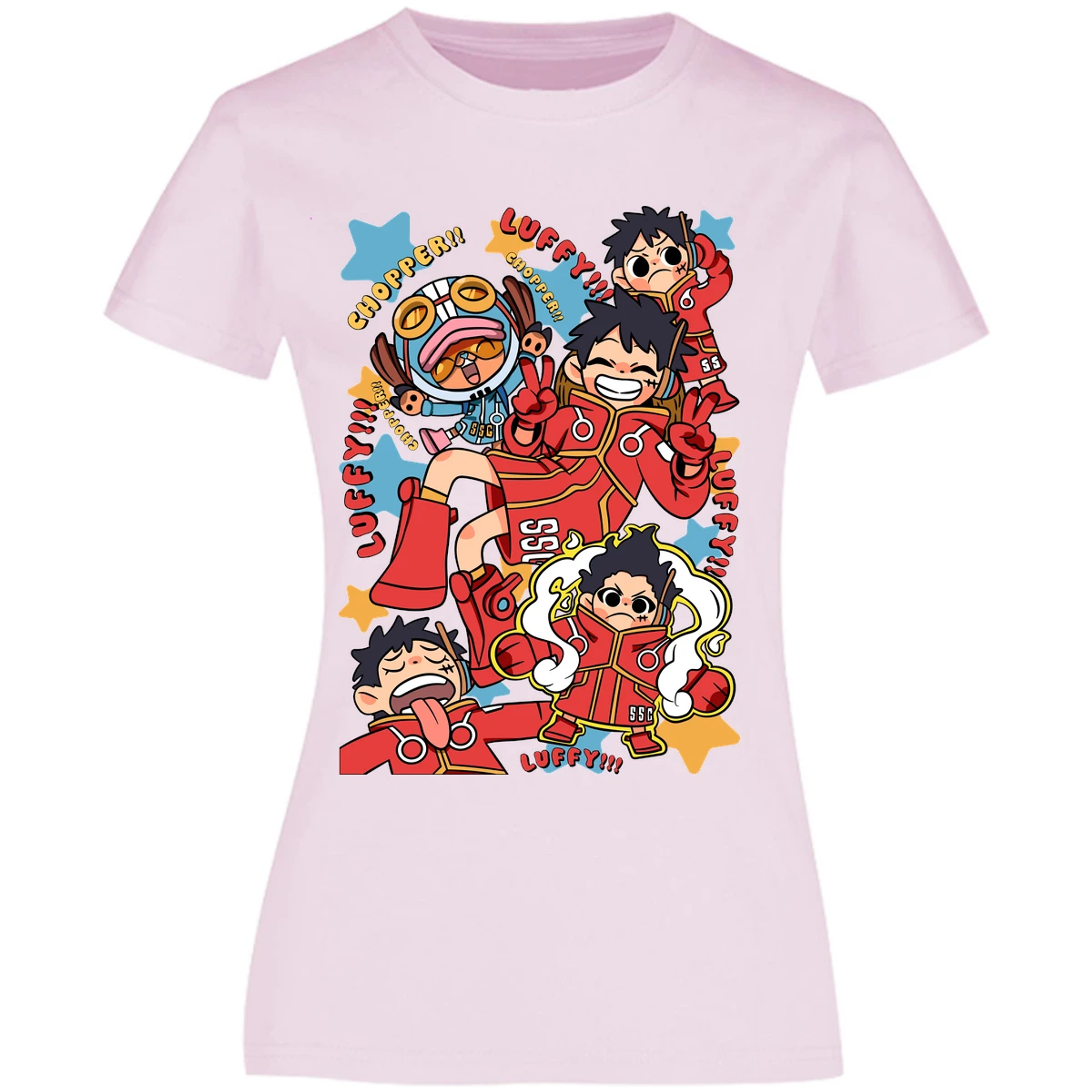 Blusa One Piece Luffy Egghead Chibi Blusa para Mujer 13