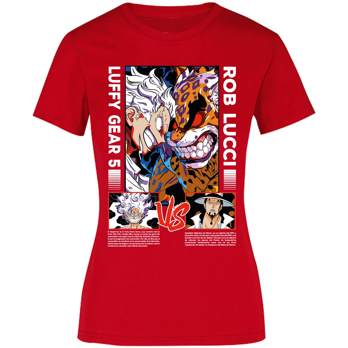 Blusa One Piece Luffy Vs Rob Lucci Blusa para Mujer 33