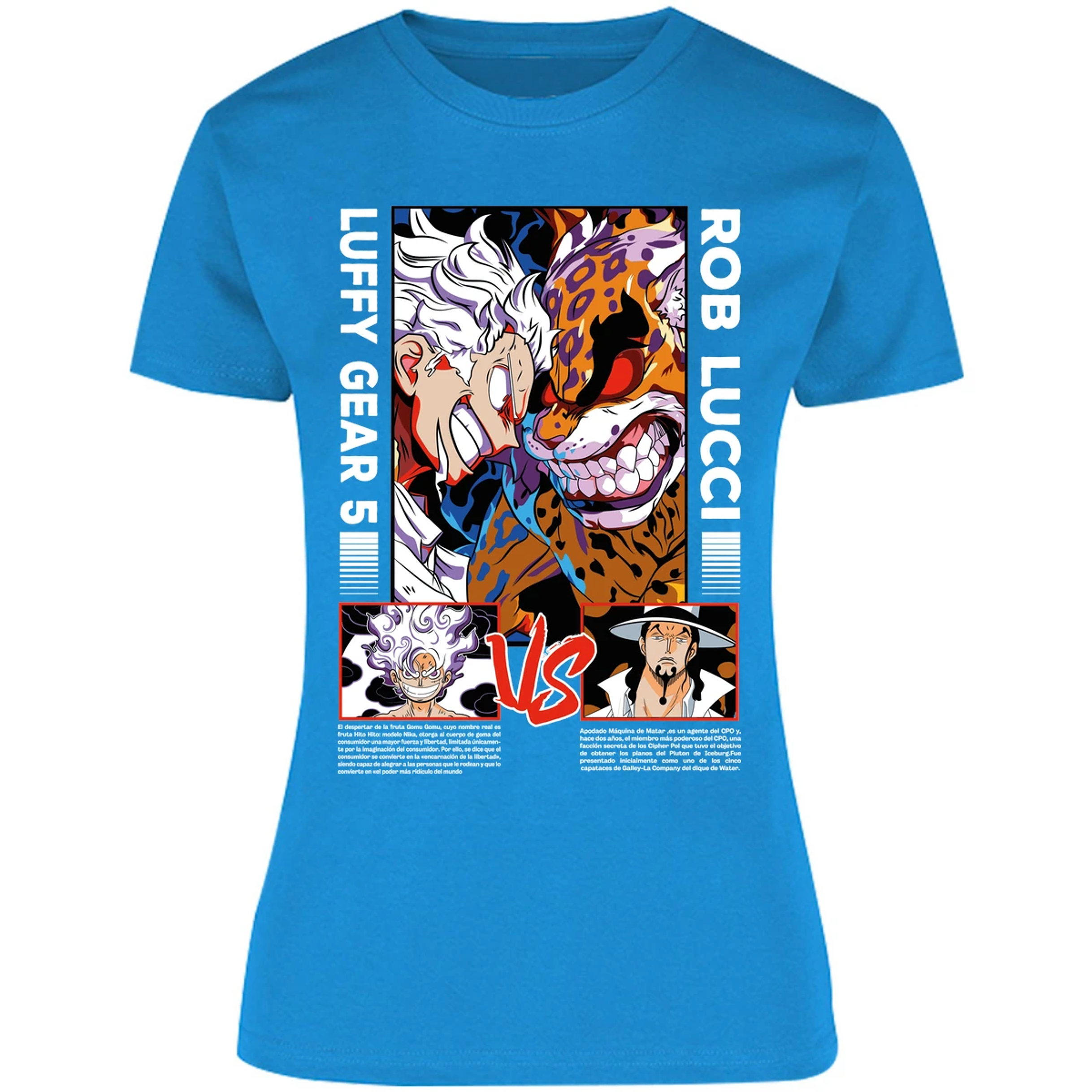 Blusa One Piece Luffy Vs Rob Lucci Blusa para Mujer 34