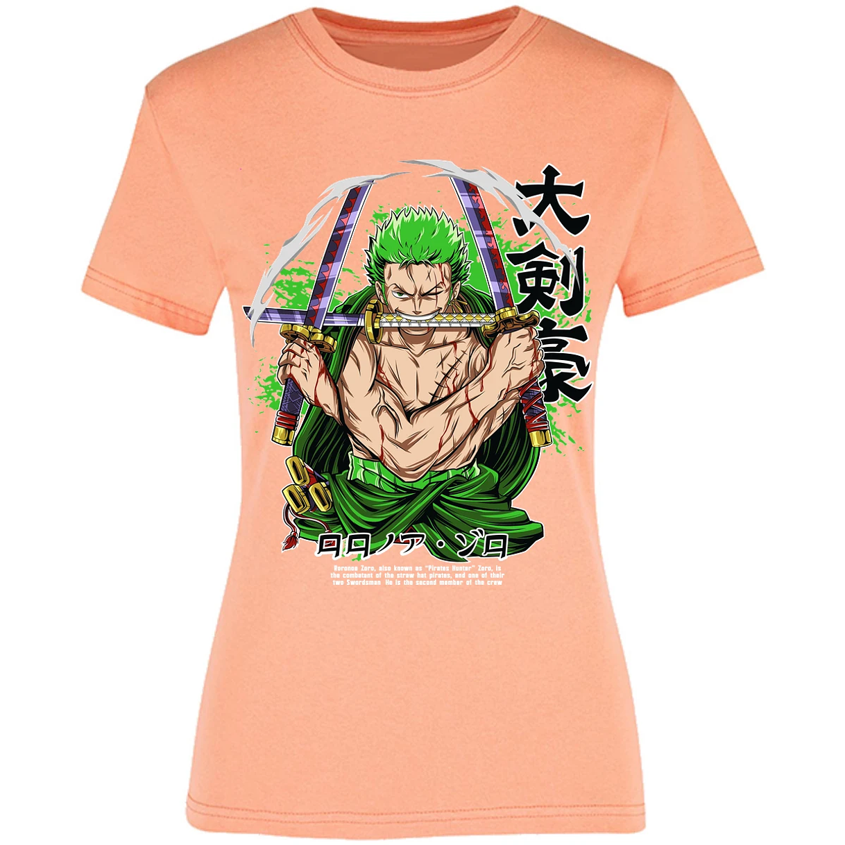 Blusa One Piece Zoro Pdf Blusa para Mujer 1