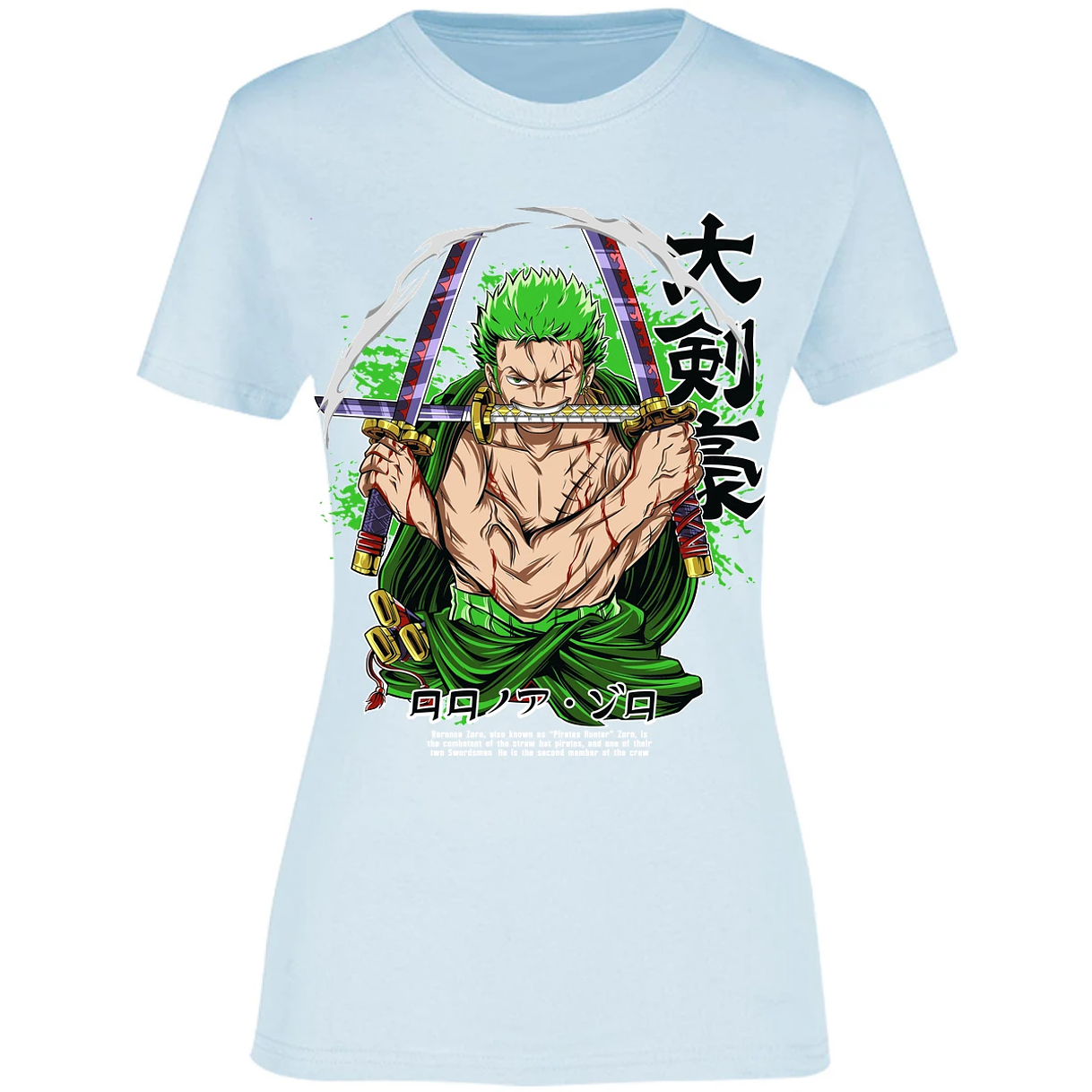 Blusa One Piece Zoro Pdf Blusa para Mujer 8