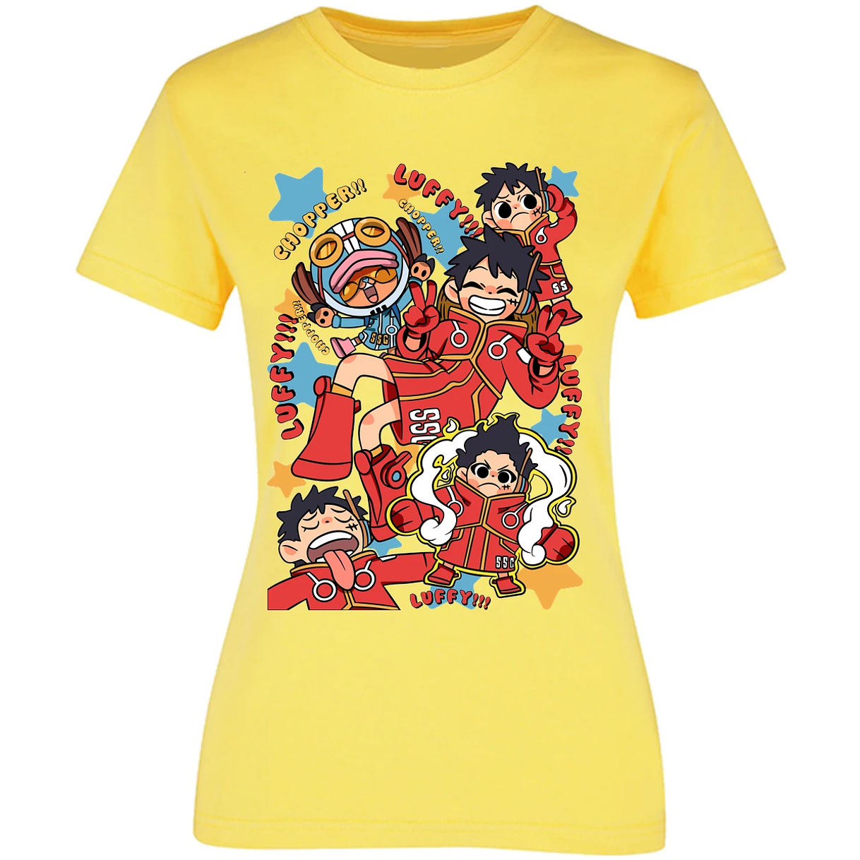 Blusa One Piece Luffy Egghead Chibi Blusa para Mujer 33