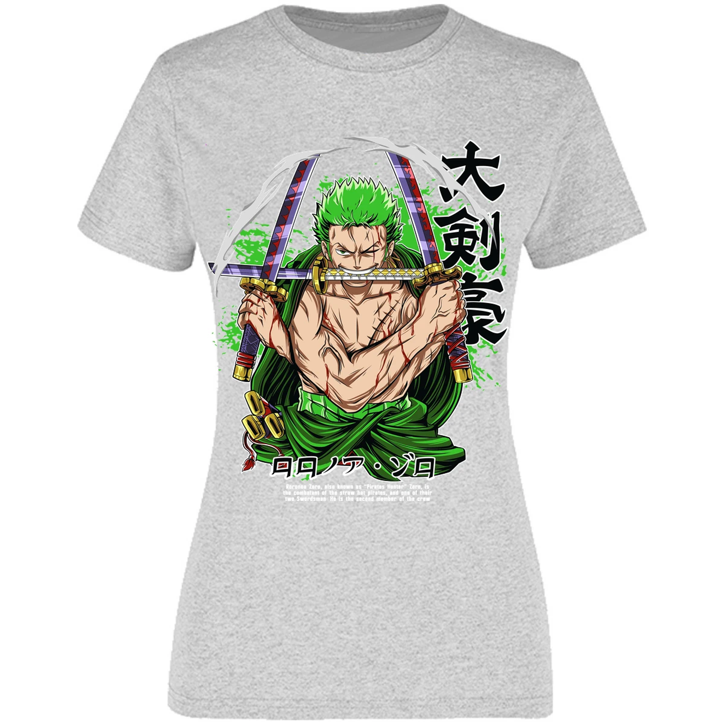 Blusa One Piece Zoro Pdf Blusa para Mujer 10