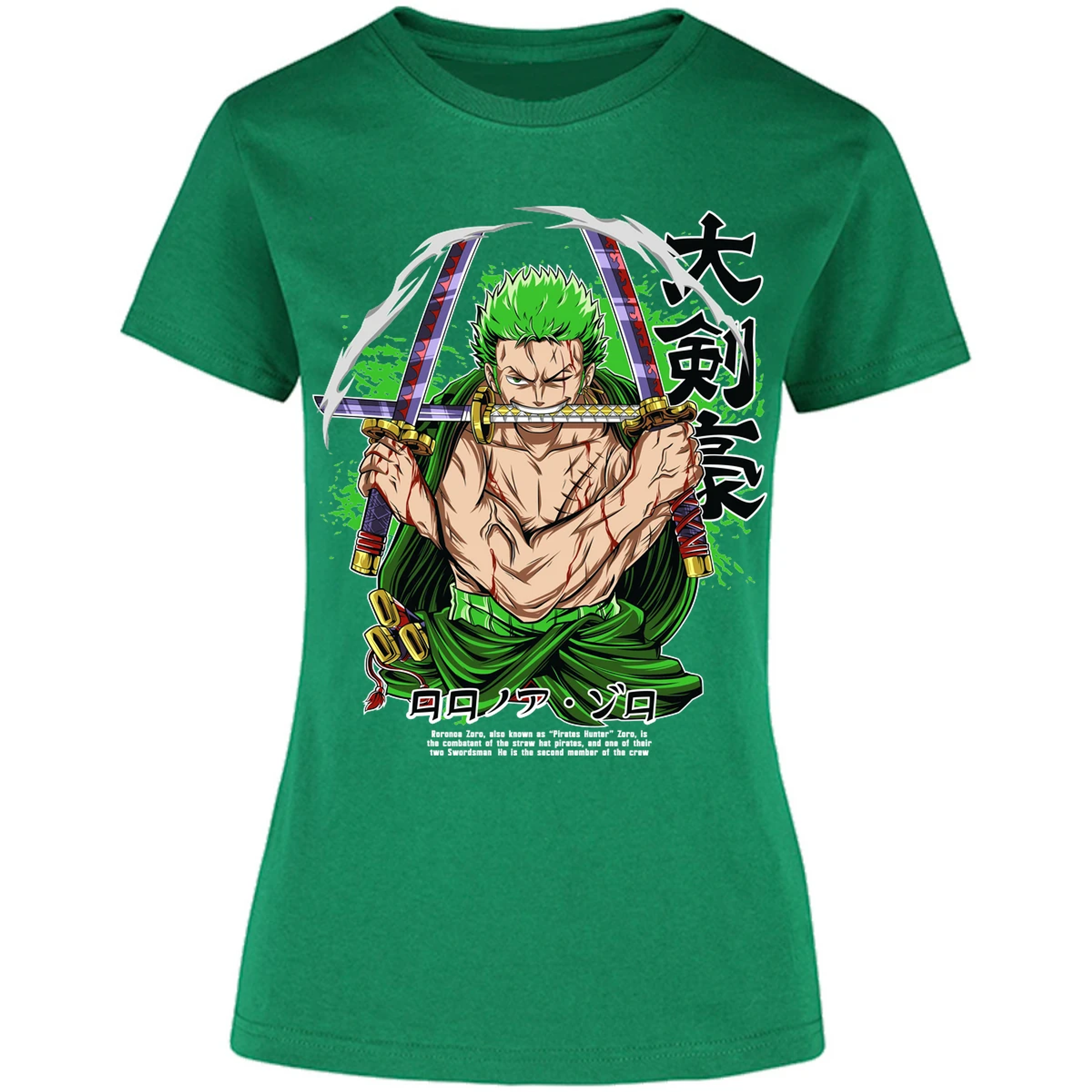 Blusa One Piece Zoro Pdf Blusa para Mujer 11