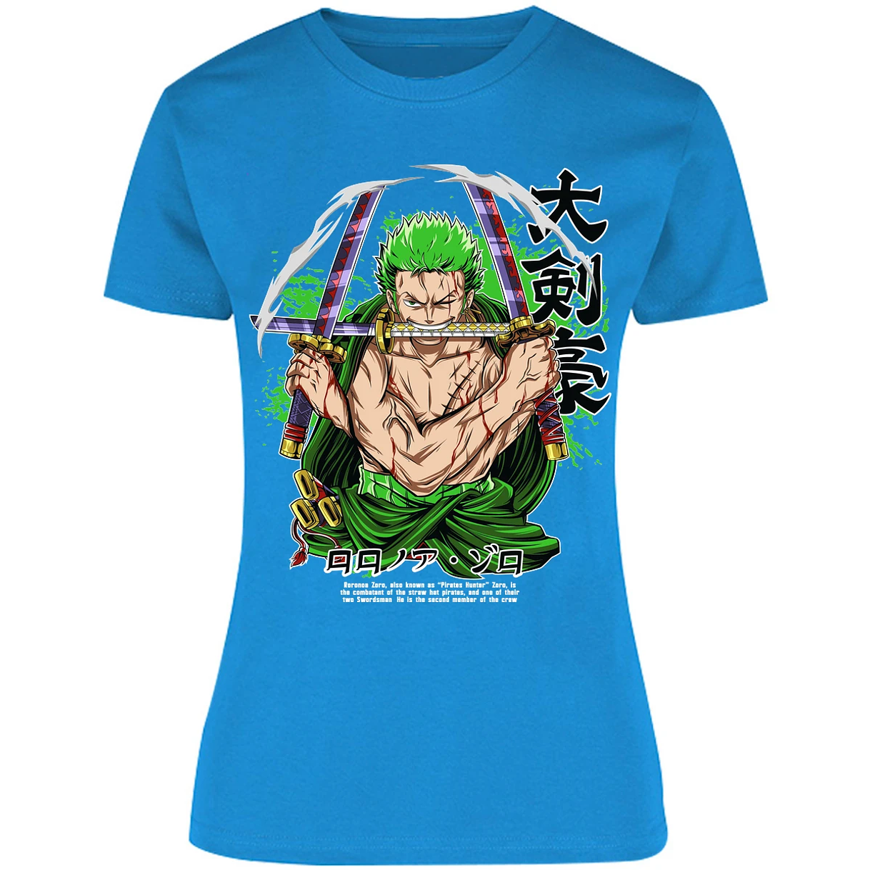 Blusa One Piece Zoro Pdf Blusa para Mujer 15