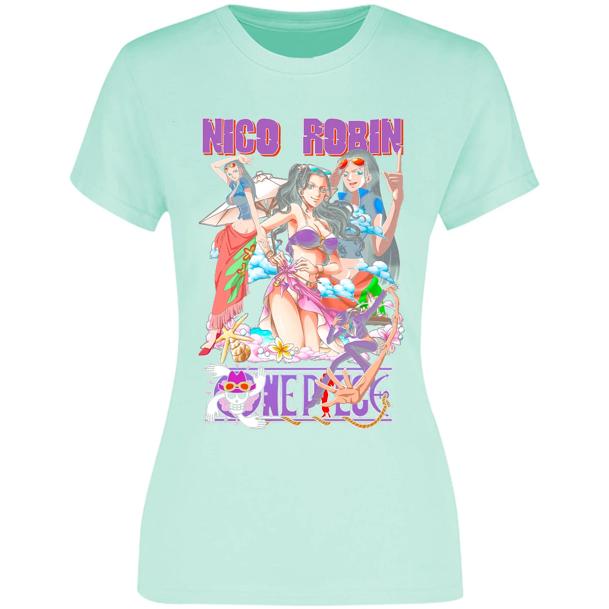 Blusa One Piece Nicox1 Blusa para Mujer 17