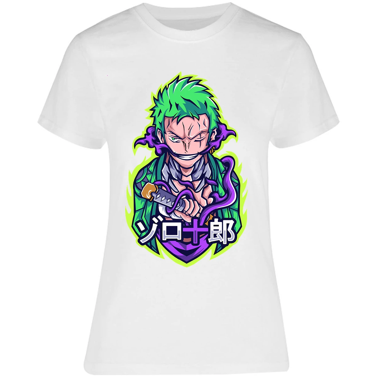 Blusa One Piece Anime Zoro Roronoa Blusa para Mujer 17