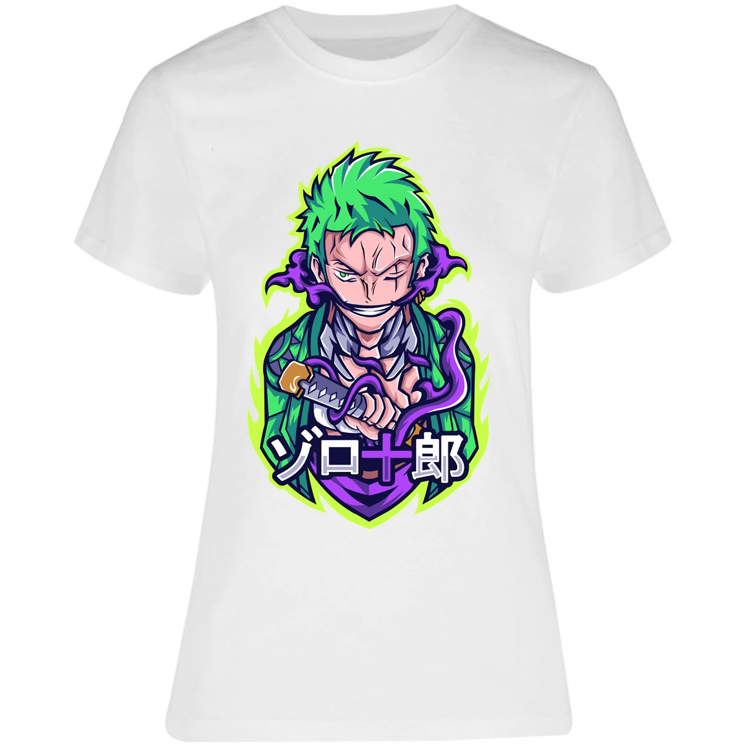 Blusa One Piece Anime Zoro Roronoa Blusa para Mujer 17