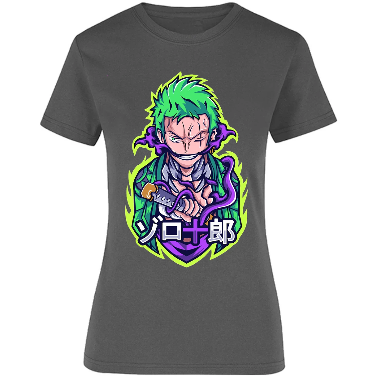 Blusa One Piece Anime Zoro Roronoa Blusa para Mujer 1