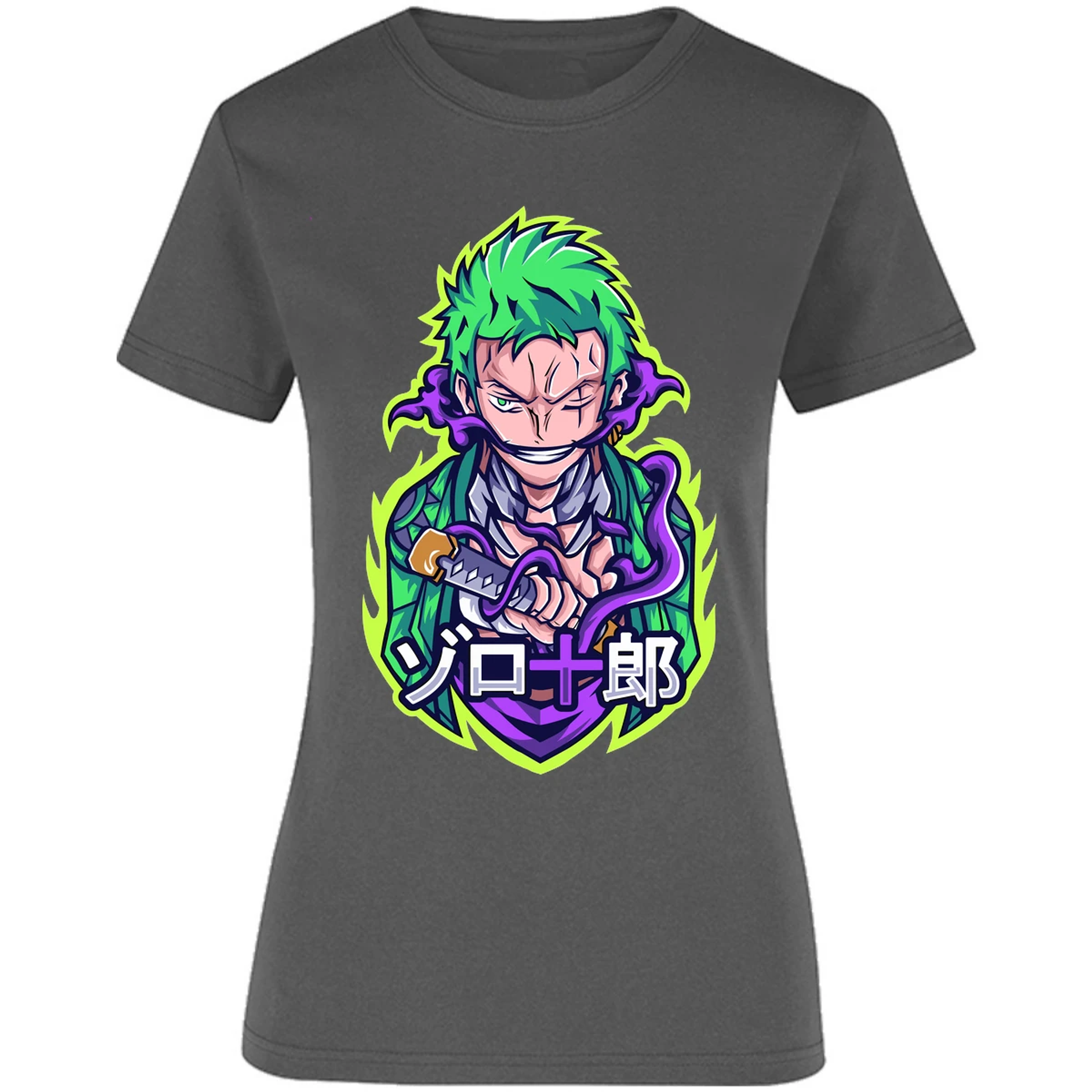 Blusa One Piece Anime Zoro Roronoa Blusa para Mujer 1
