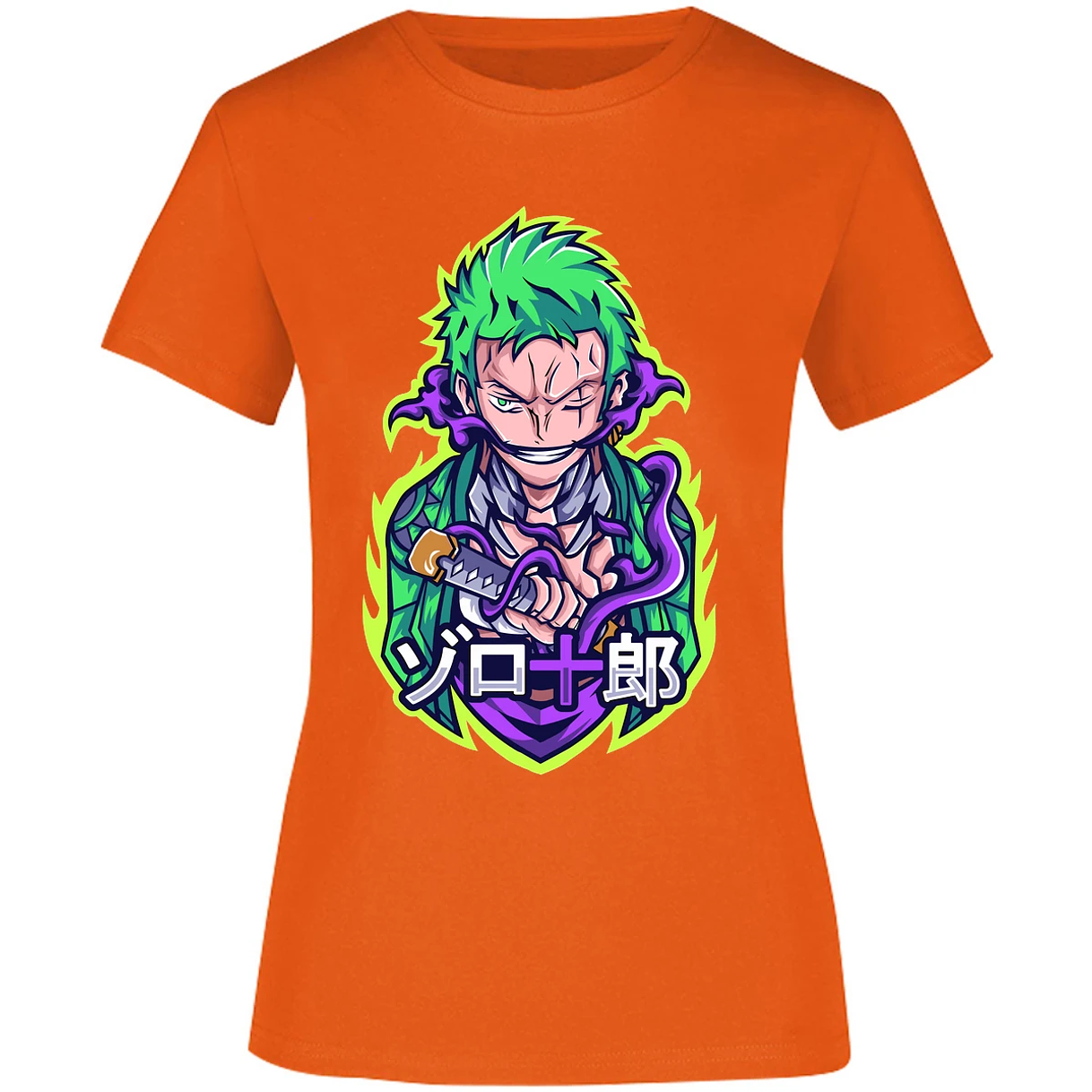 Blusa One Piece Anime Zoro Roronoa Blusa para Mujer 2