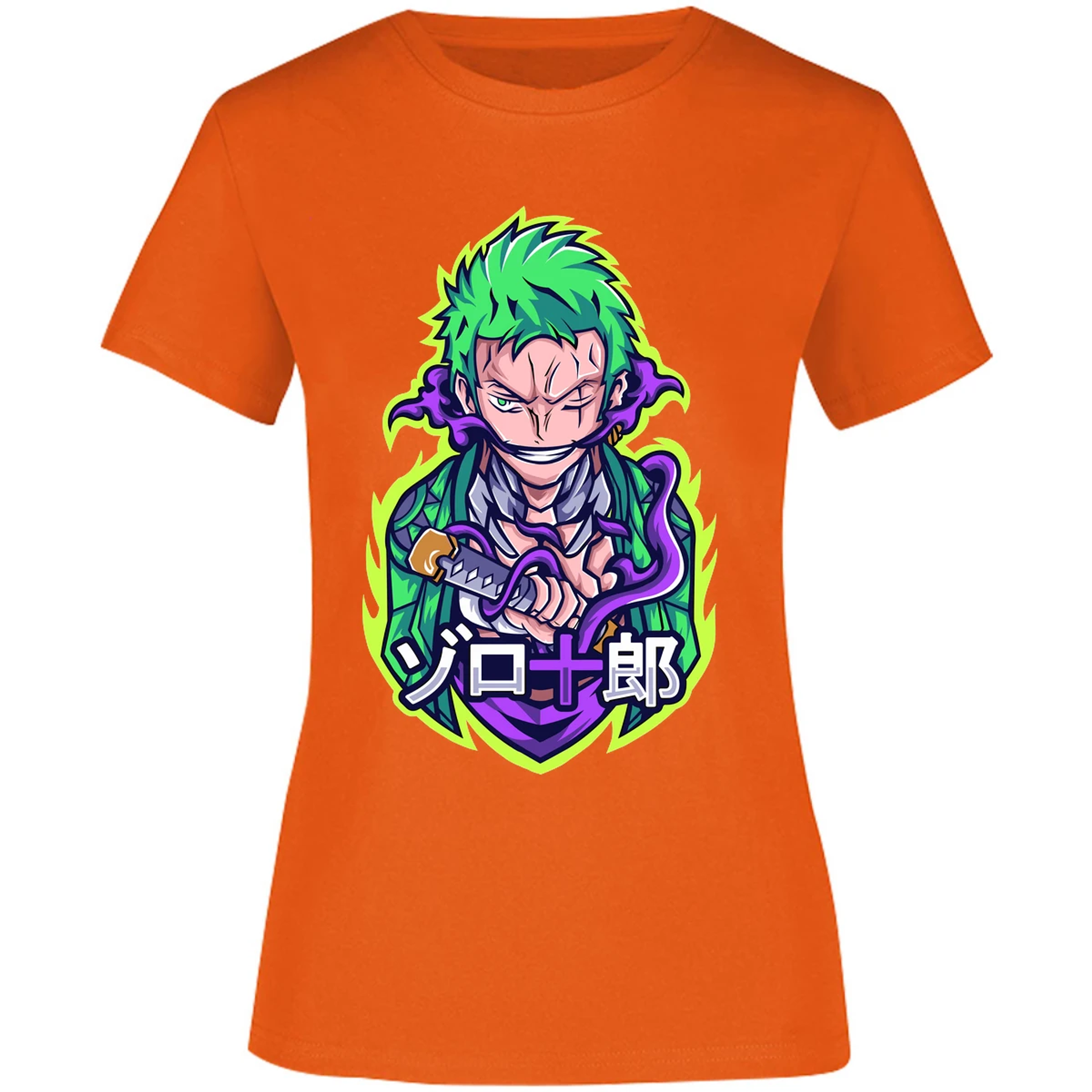 Blusa One Piece Anime Zoro Roronoa Blusa para Mujer 2